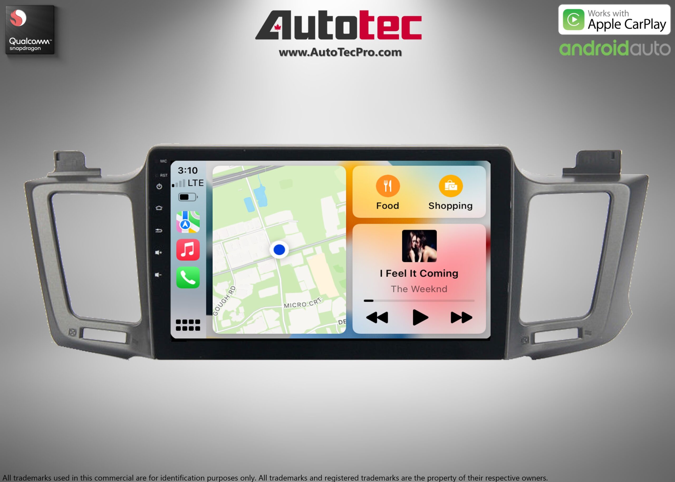 Toyota RAV4 (2013 – 2018) 10.2″ HD Touch-Screen Android Navigation System | Android 13 | GPS | BT | Wifi | Camera | CarPlay | 4G LTE