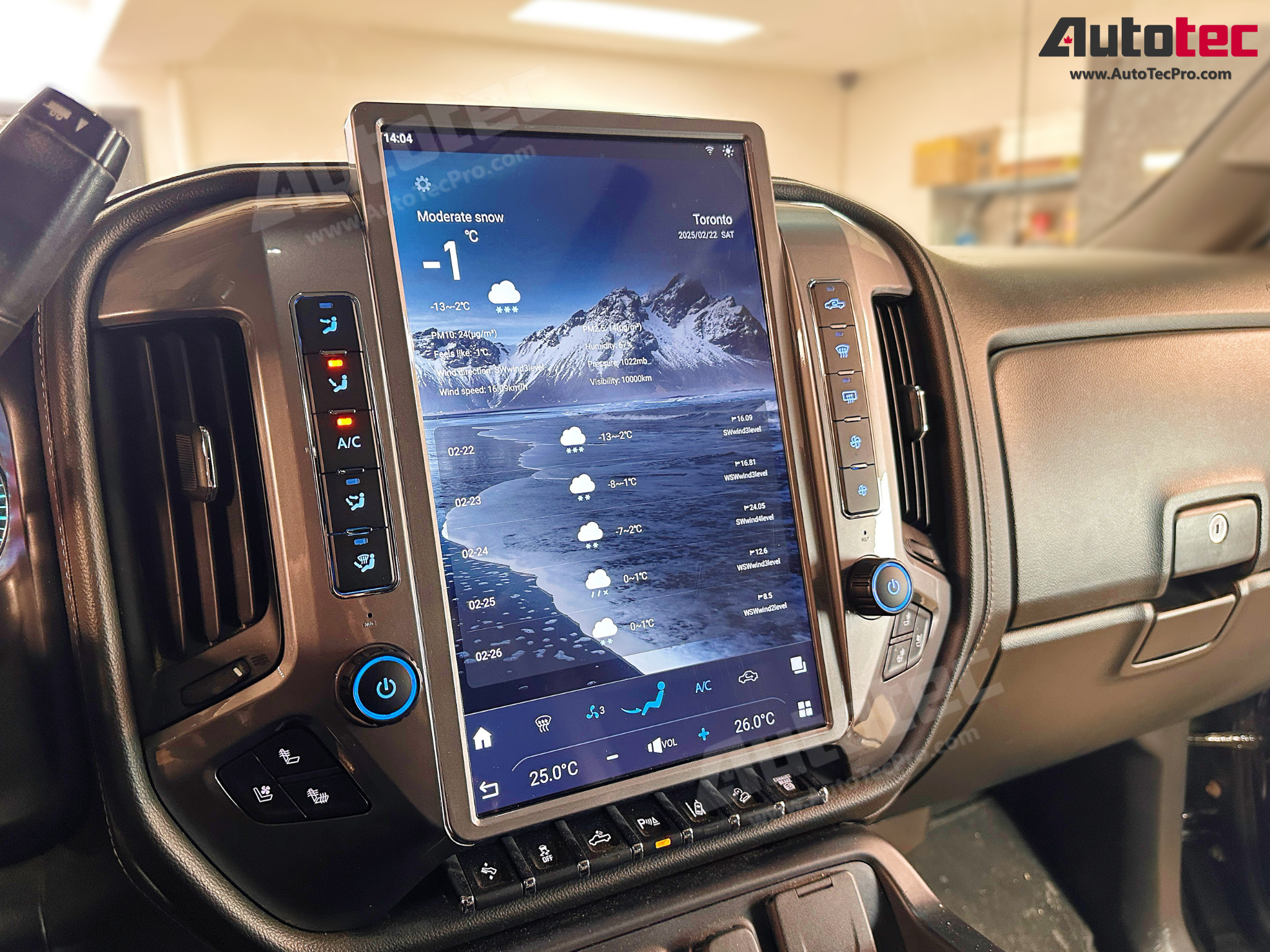 Chevrolet Silverado / GMC Sierra (2014 – 2019) 15.6″ IPS QHD 2K Touch-Screen Navigation & Infotainment System | Android 13 | GPS | BT | Wifi | CarPlay | Onstar | DSP | 4G LTE