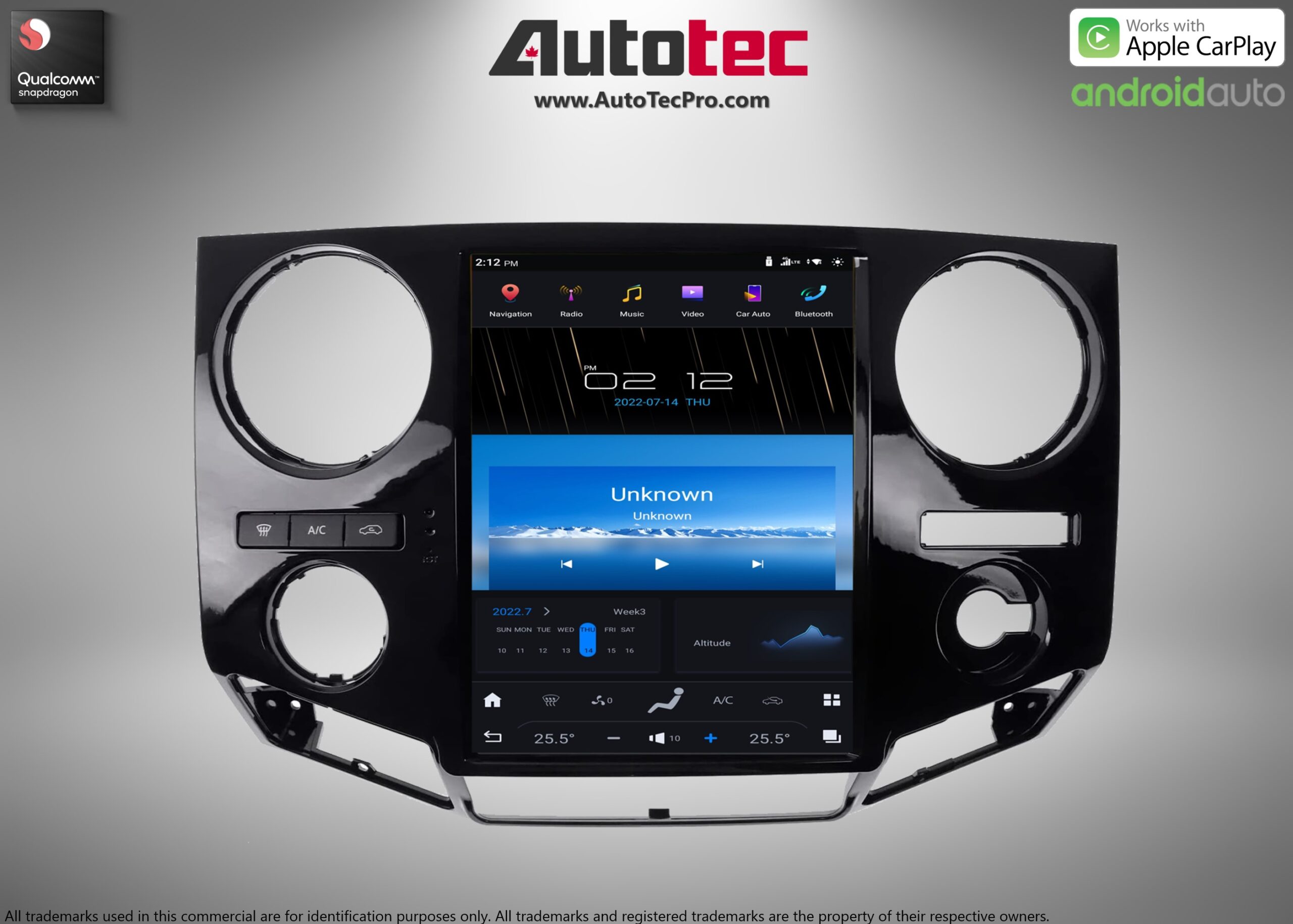 Ford F250 F350 (2009 – 2016) 12.1″ IPS HD Touch-Screen Navigation & Infotainment System | Android 13 | GPS | BT | Wifi | 4G LTE | CarPlay | Camera