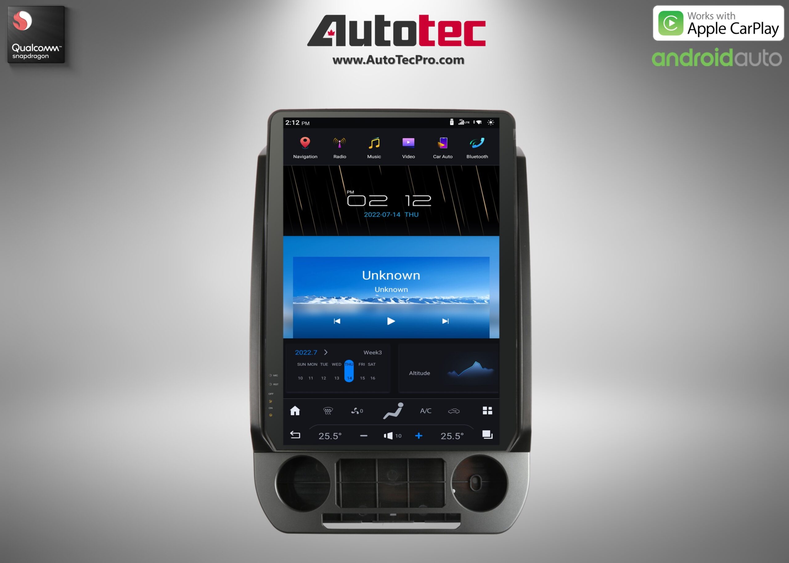 Ford Expedition (2018 – 2021) 14.4″ IPS QHD 2K Touch-Screen Navigation & Infotainment System | Android 13 | GPS | BT | Wifi | CarPlay | SYNC | 4G LTE