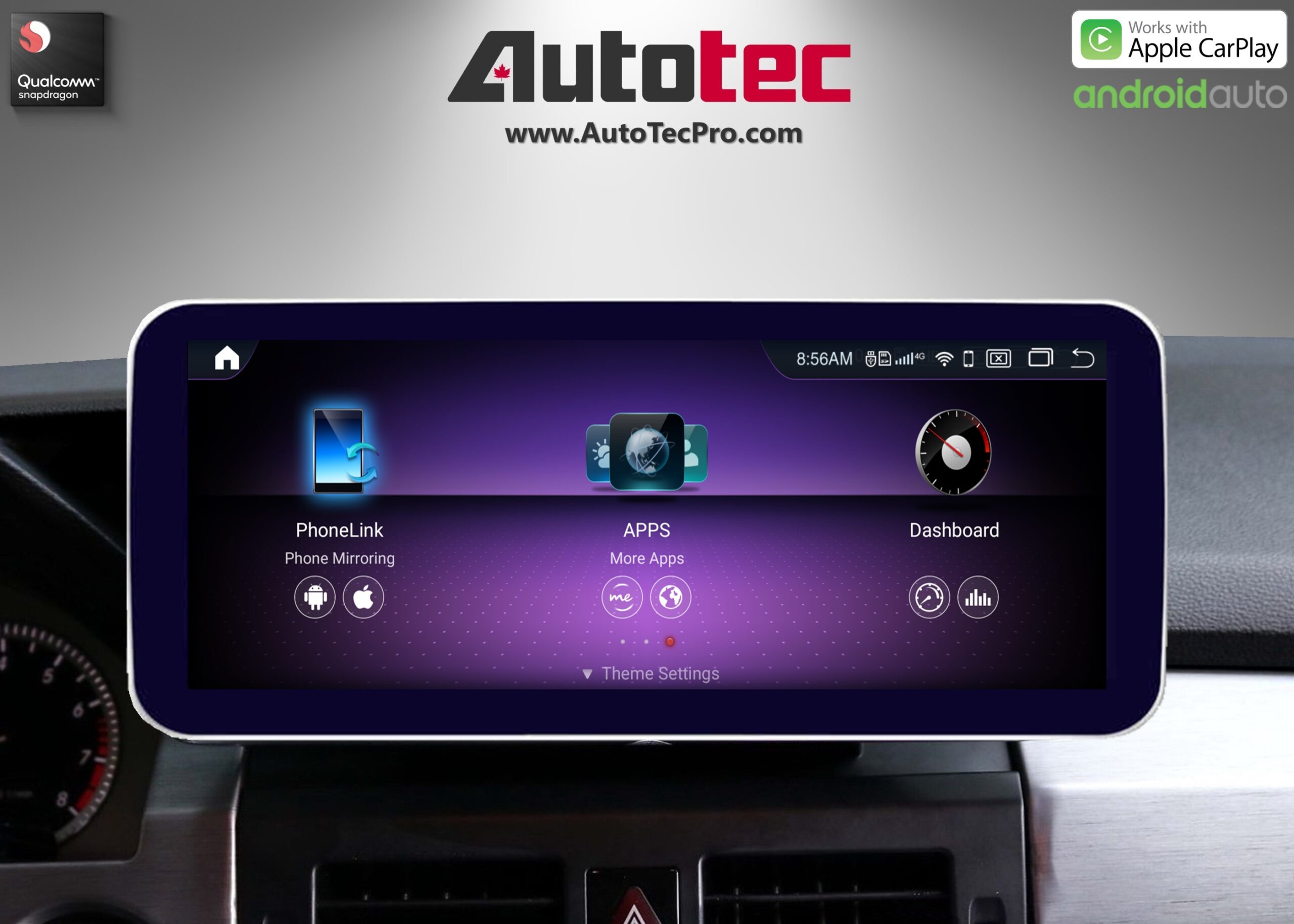 Mercedes-Benz GLK (2008-2012 | X204) Direct-Fit 10.25″ / 12.3″ HD IPS Touch-Screen Android Navigation | Android 14 | BT | CarPlay | Camera