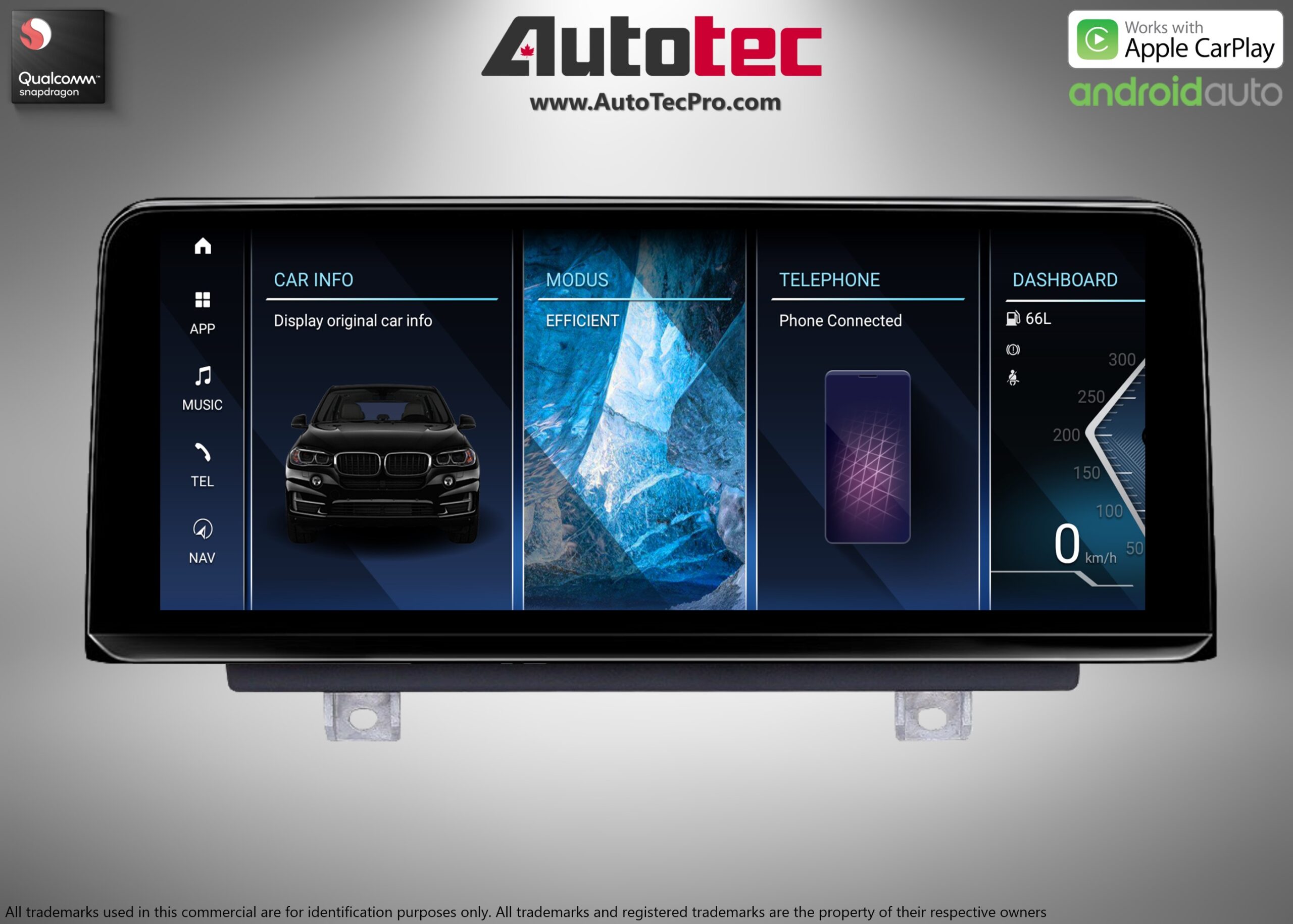 BMW X1 (2009 – 2015) E84 OEM FIT 10.25″ HD Touch-Screen Android Navigation System | Android 14 | GPS | BT | Wifi | Camera | CarPlay