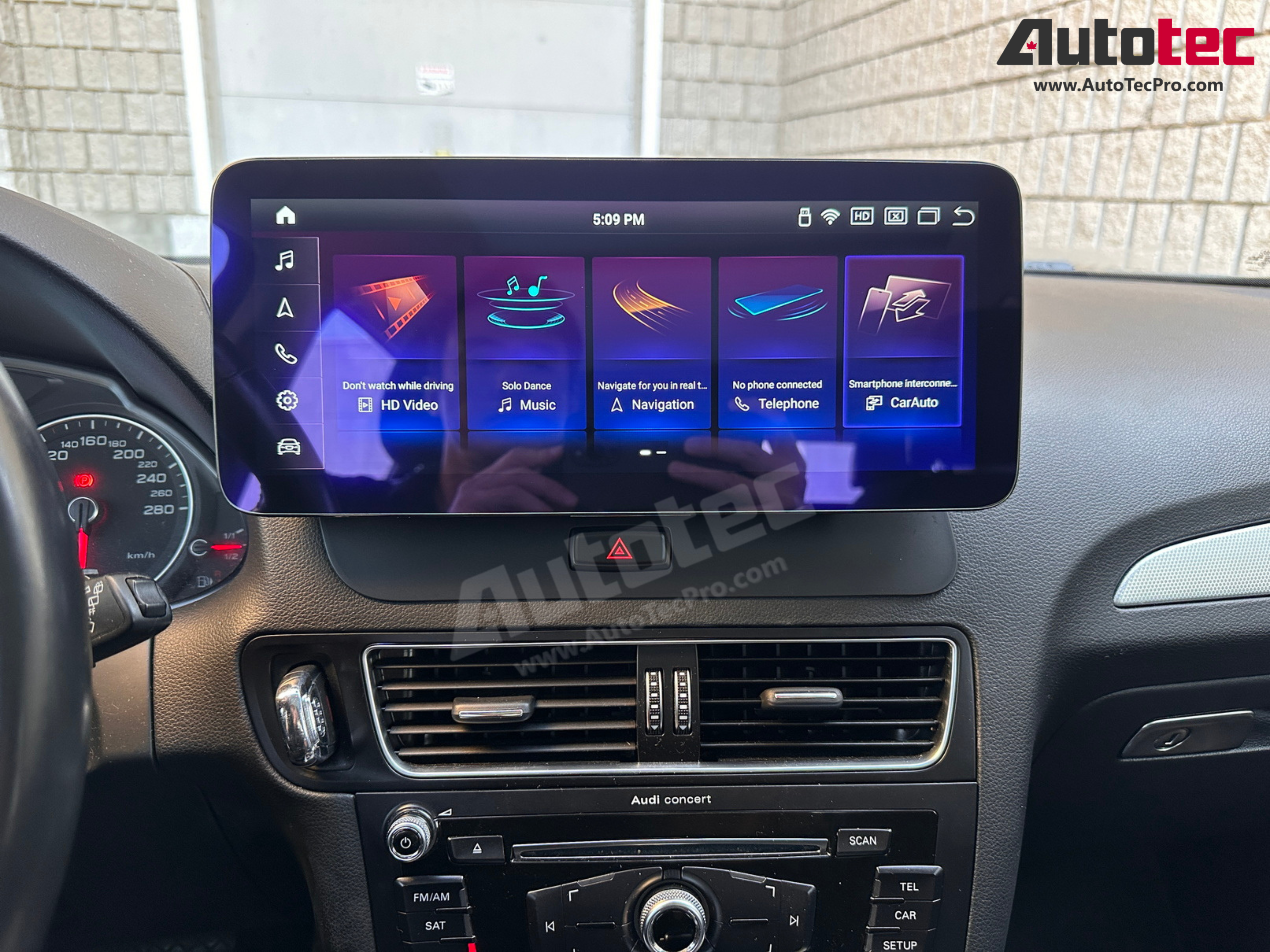 AUDI Q5 / SQ5 (2008 – 2018) OEM FIT 10.25″ / 12.3″ HD Touch-Screen Android Navigation System | Android 13 | GPS | BT | Wifi | Camera | CarPlay | MMI-3G | MMI-3G+