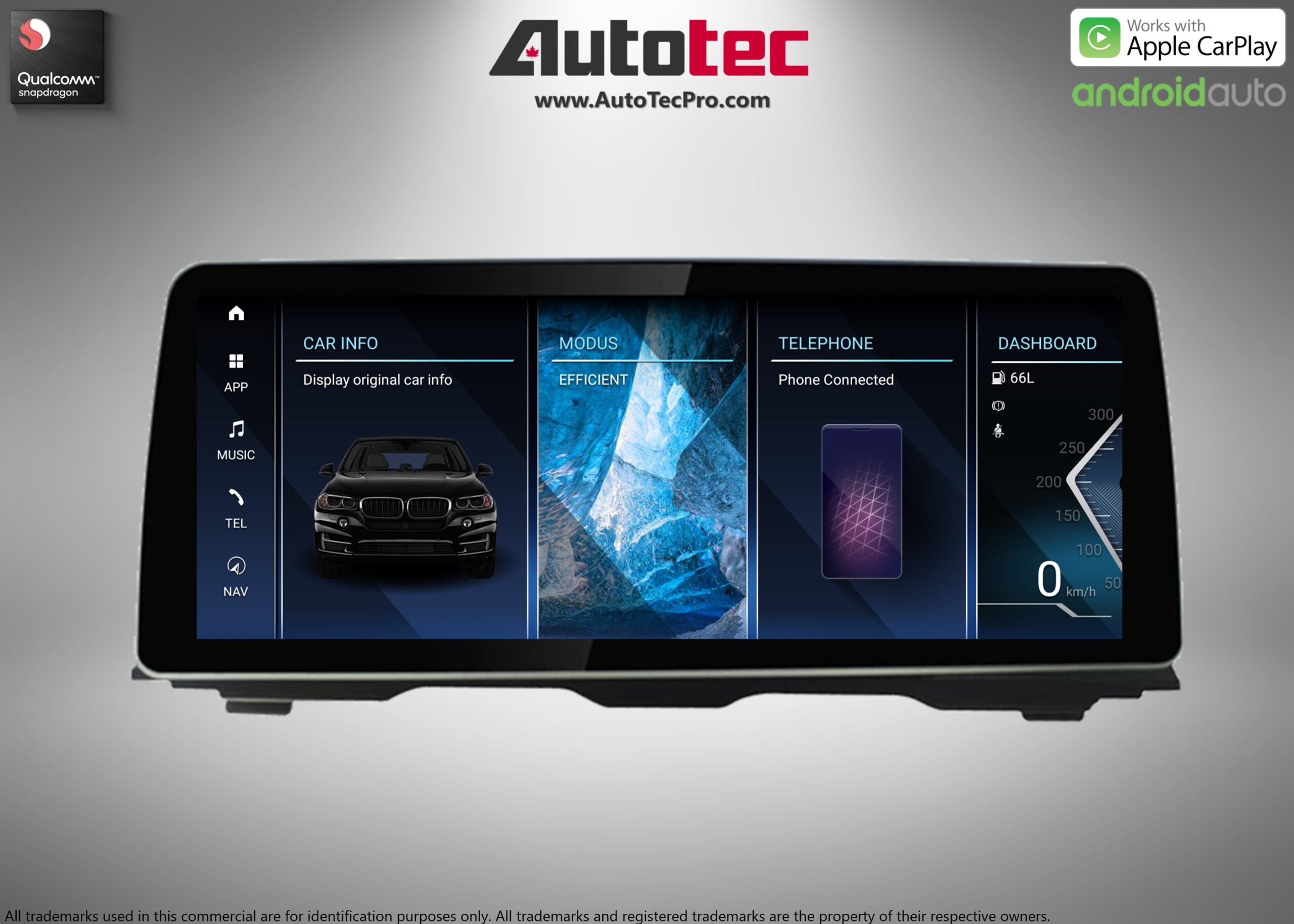 BMW X5/X6 (2007 – 2014) E70 E71 OEM FIT 10.25″ / 12.3″ HD Touch-Screen Android Navigation System | Android 14 | GPS | BT | Wifi | Camera | CarPlay