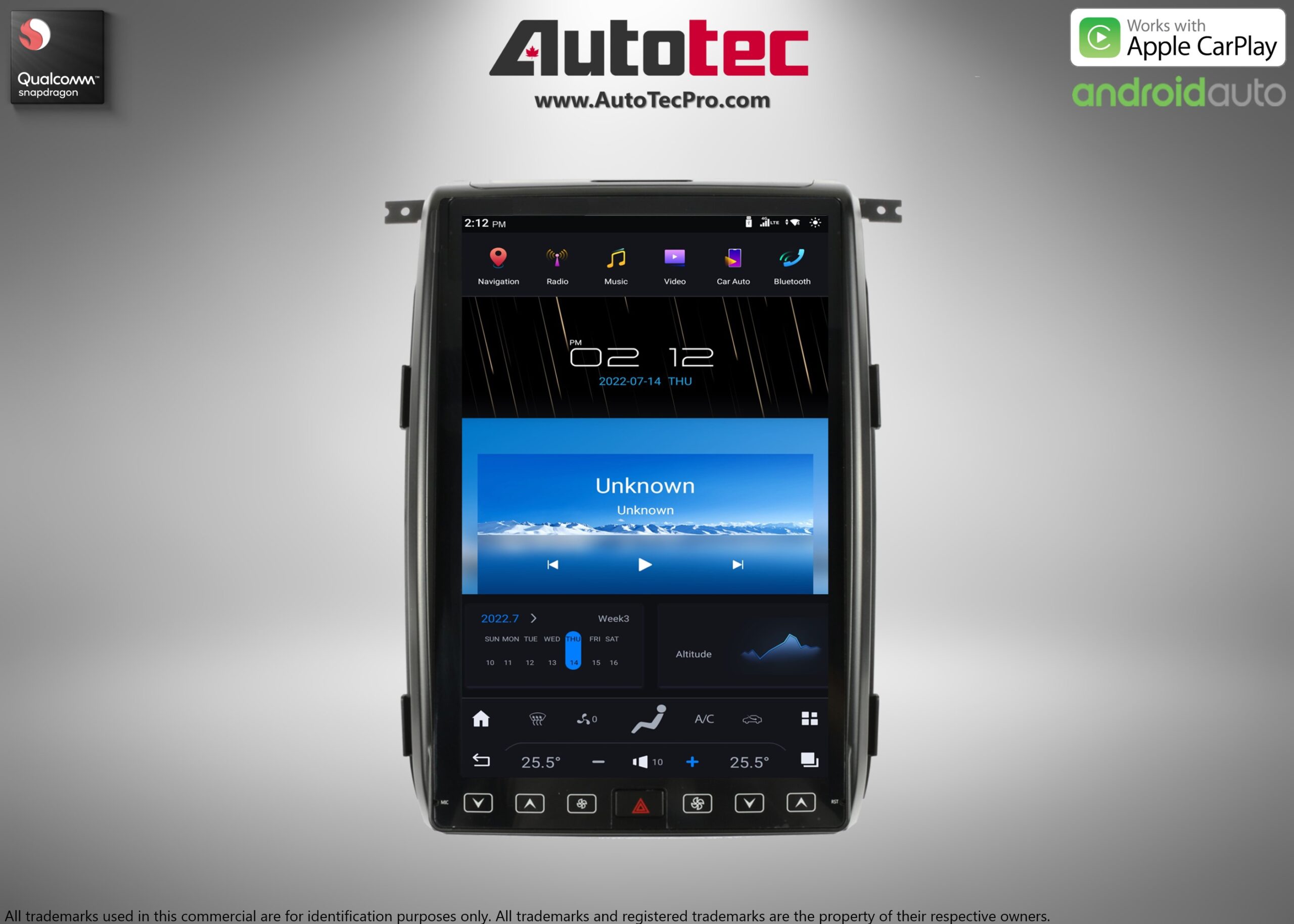 Ford F150 (2013 – 2014) 14.4″ IPS QHD 2K Touch-Screen Android Navigation System | Android 13 | GPS | BT | Wifi | CarPlay | SYNC | 4G LTE