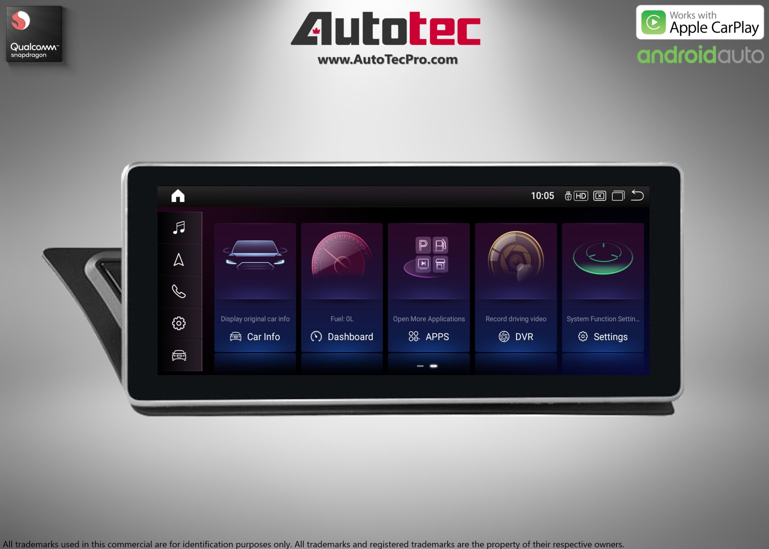 AUDI A4 / A5 (2008 – 2009) OEM FIT 10.25″ HD IPS Touch-Screen Android Navigation & Infotainment System | Android 14 | GPS | BT | Wifi | 4G LTE | CarPlay | Android Auto | Camera | MMI-2G | MMI-2G+