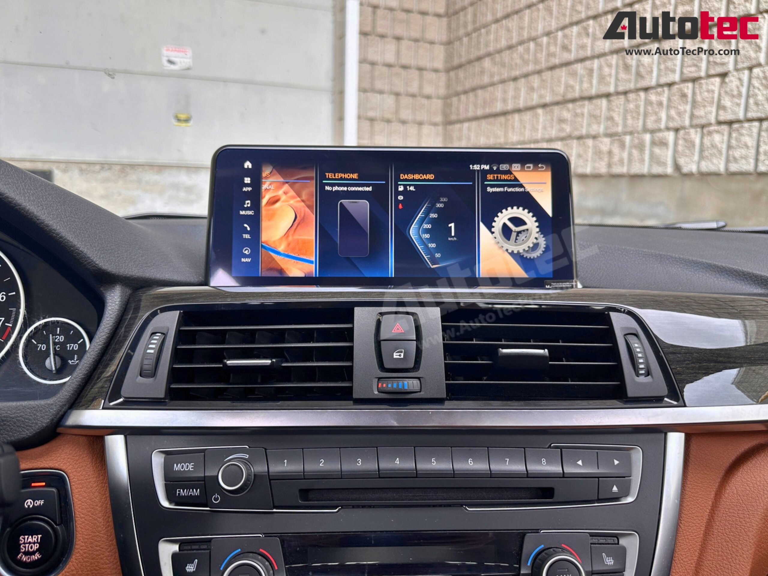 BMW 3 Series (2012 – 2018) F30 / F31 / F34 / F35 OEM FIT 10.25″/12.3″ HD Touch-Screen Navigation & Infotainment System | Android 14 | GPS | BT | Wifi | 4G LTE | Camera | CarPlay