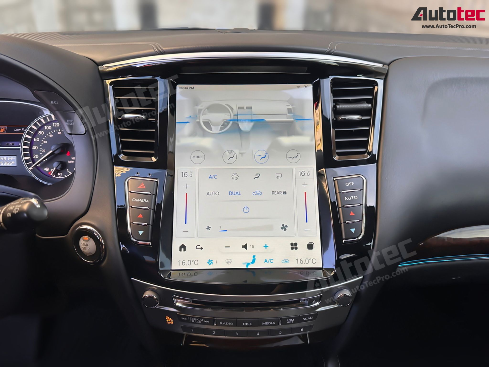 Infiniti QX60 / JX35 (2013 – 2020) 12.1” HD IPS Touch-Screen Navigation & Infotainment System | Android 13 | GPS | BT | Wifi | CarPlay | Android Auto | 4G LTE