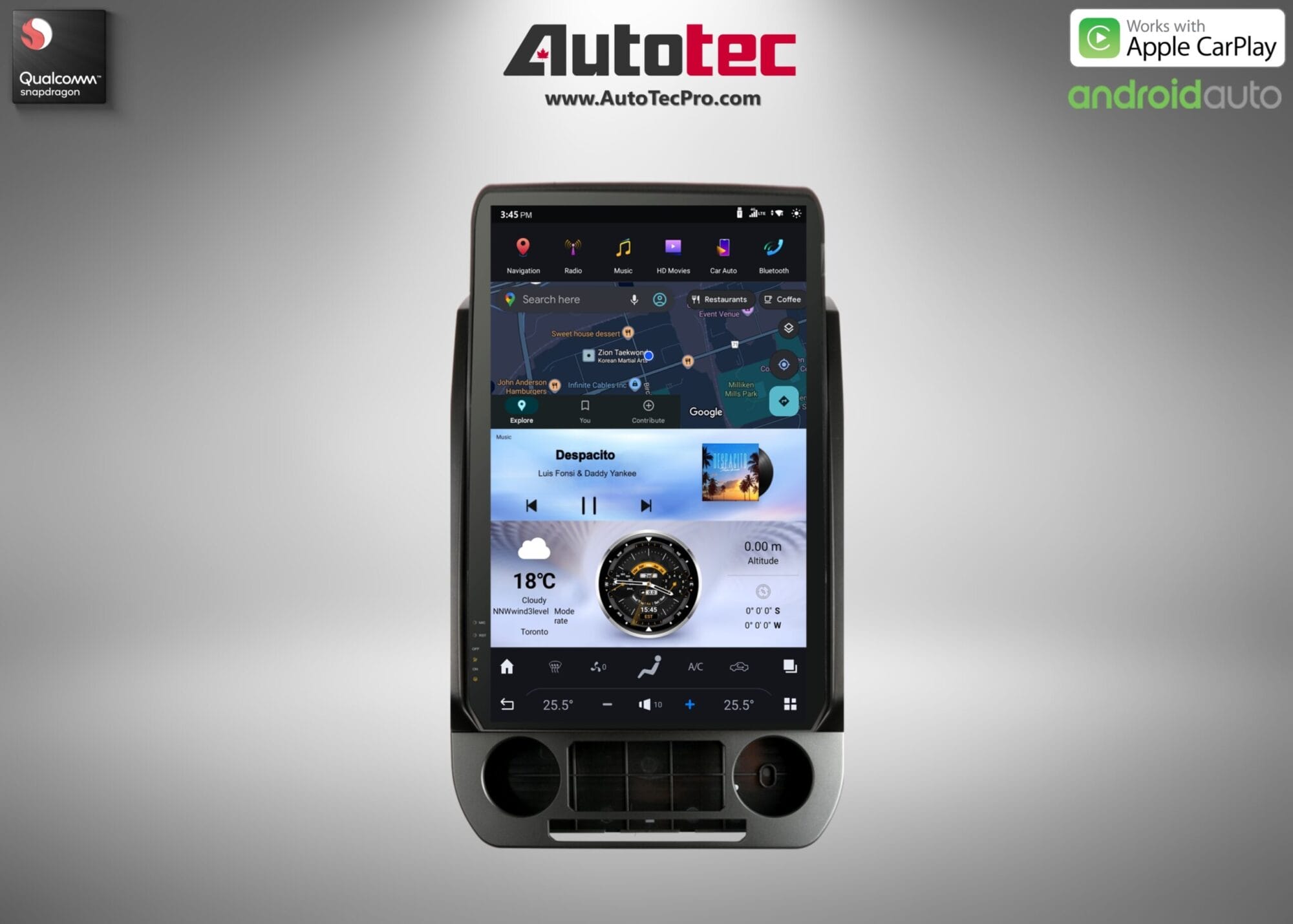 Ford F150 F250 F350 F450 (2015 – 2021) 17″ IPS HD Touch-Screen Navigation & Infotainment System | Android 13 | GPS | BT | Wifi | CarPlay | SYNC | 4G LTE