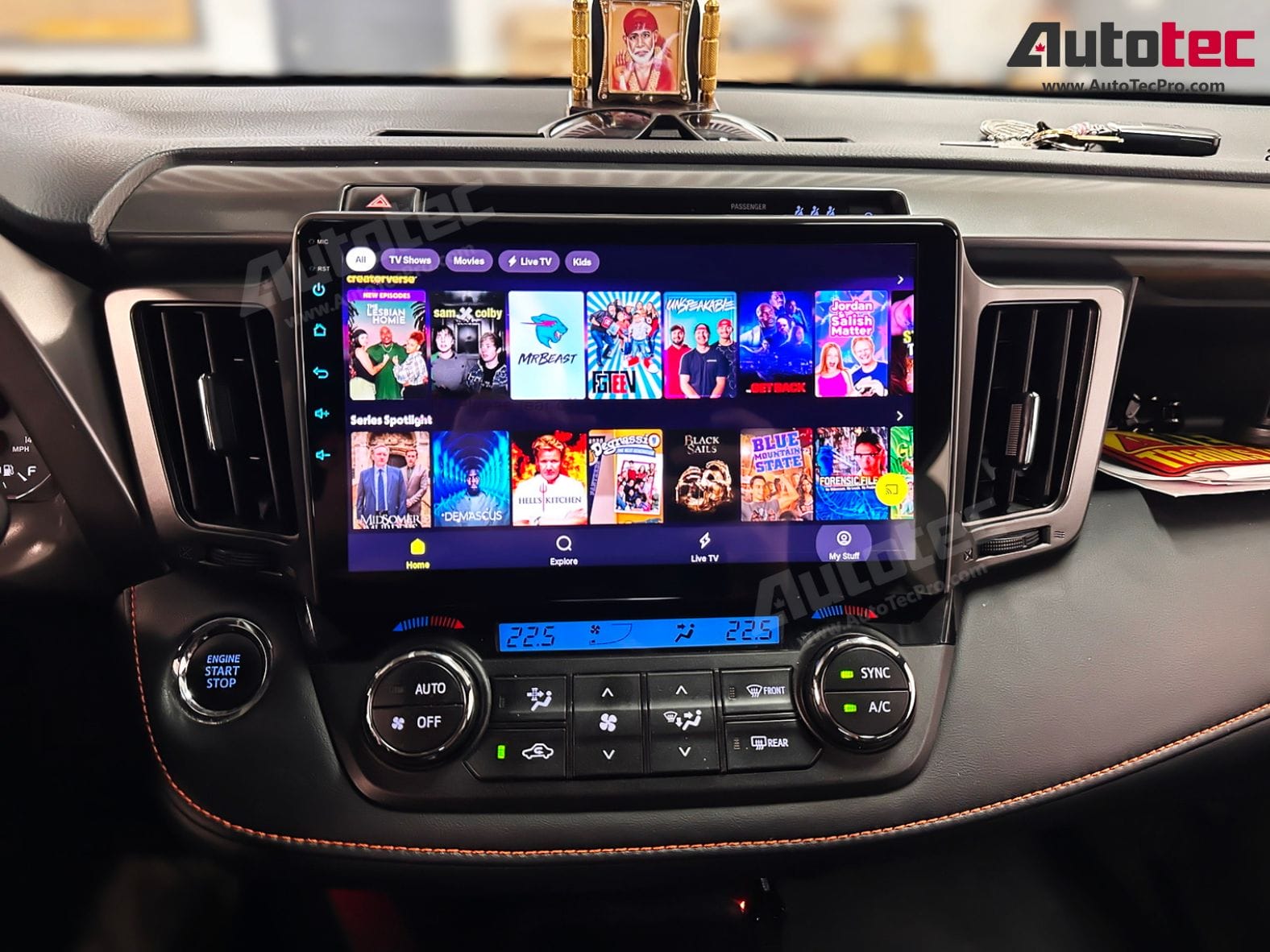 Toyota RAV4 (2013 – 2018) 10.2″ HD Touch-Screen Android Navigation System | Android 13 | GPS | BT | Wifi | Camera | CarPlay | 4G LTE