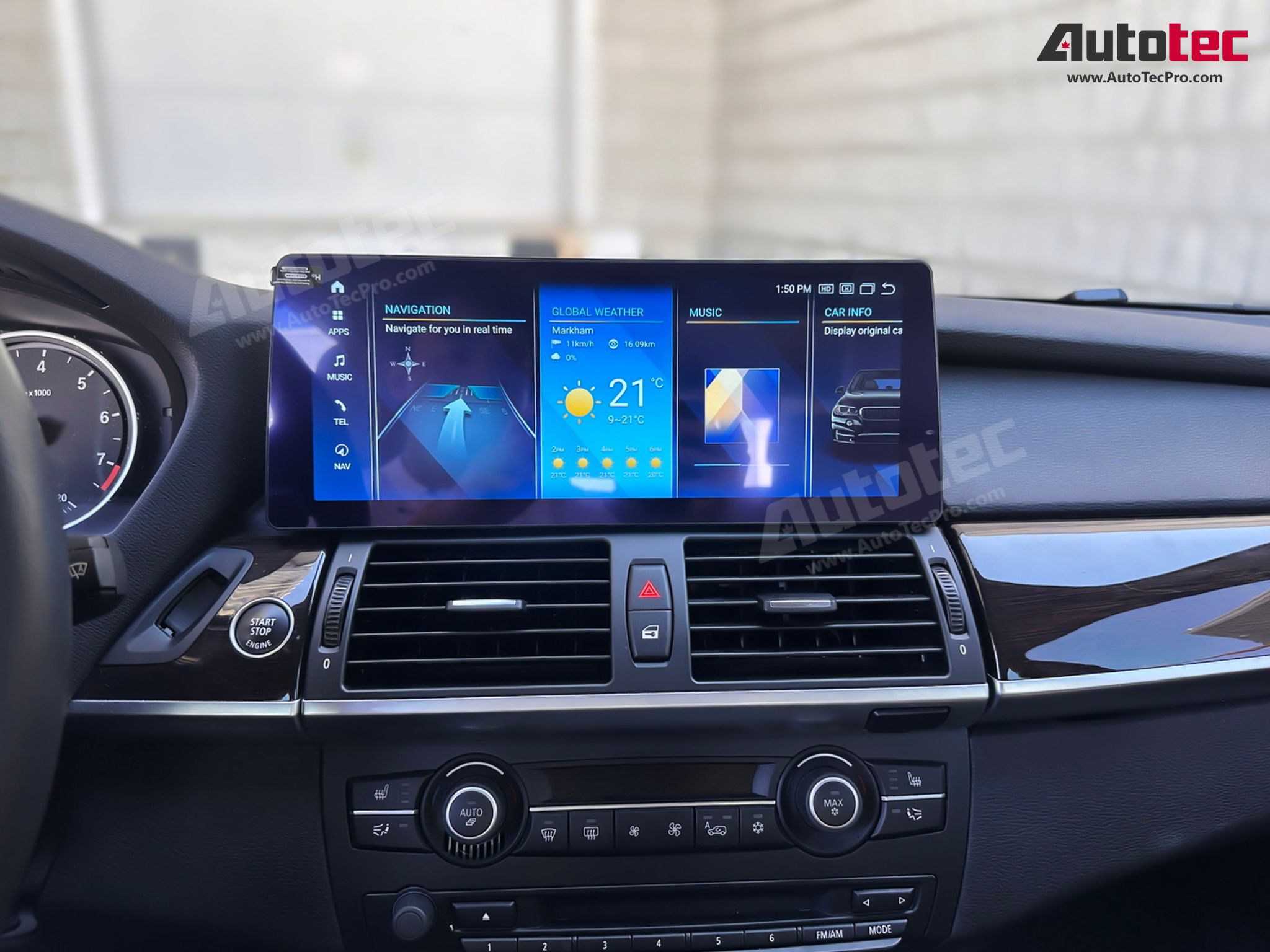 BMW X5/X6 (2007 – 2014) E70 E71 OEM FIT 10.25″ / 12.3″ HD Touch-Screen Android Navigation System | Android 14 | GPS | BT | Wifi | Camera | CarPlay