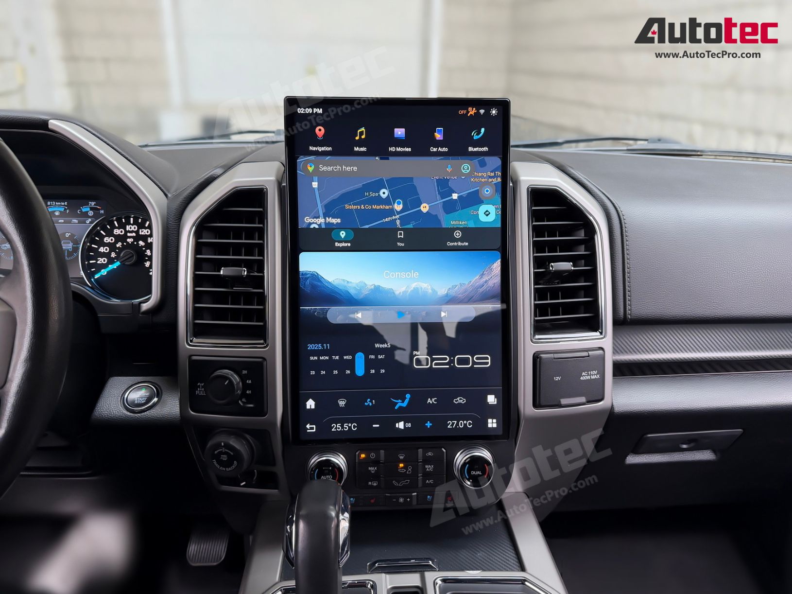 Ford F150 F250 F350 F450 (2015 – 2021) 17″ IPS HD Touch-Screen Navigation & Infotainment System | Android 13 | GPS | BT | Wifi | CarPlay | SYNC | 4G LTE