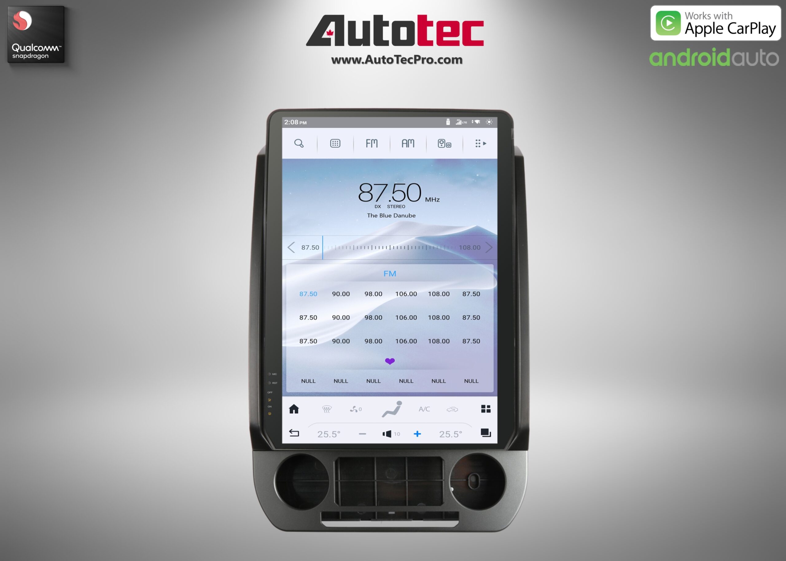 Ford F250 | F350 | F450 (2017 – 2022) 14.4″ IPS QHD 2K Touch-Screen Navigation & Infotainment System | Android 13 | GPS | BT | Wifi | CarPlay | SYNC | 4G LTE