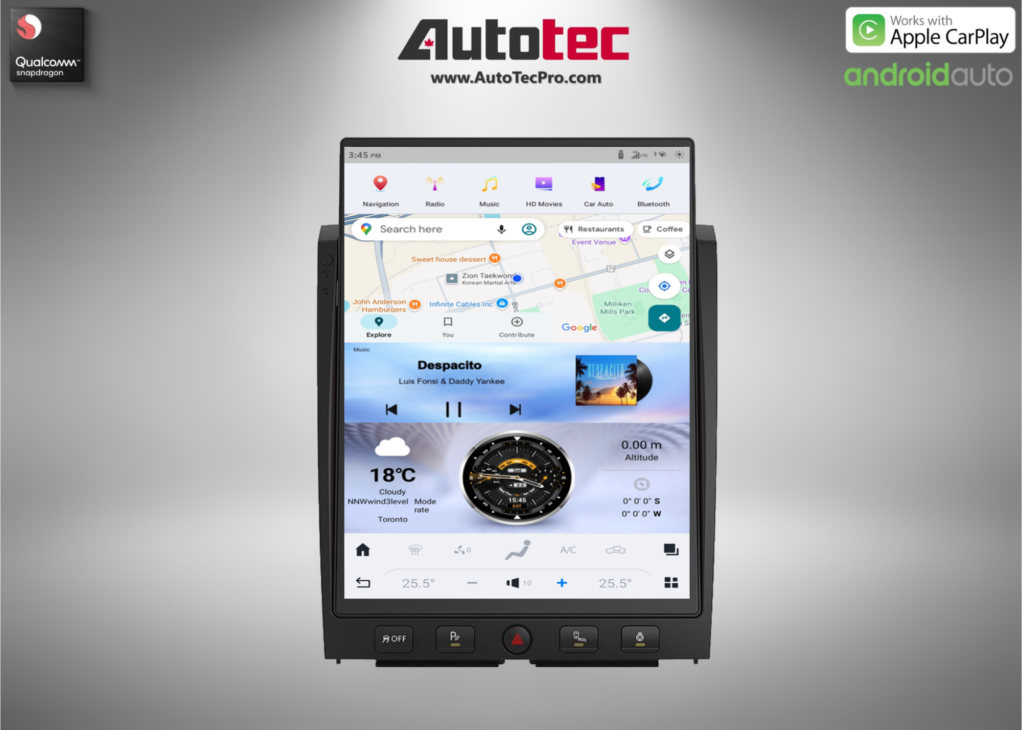 Nissan Titan (2016 – 2019) 15.6″ HD IPS Touch-Screen Navigation & Infotainment System | Android 13 | GPS | BT | Wifi | CarPlay | DSP | 4G LTE