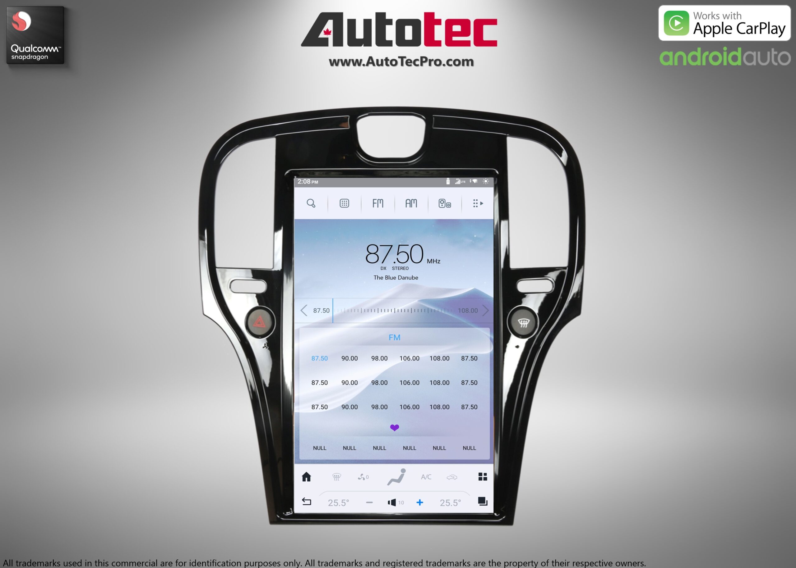 Chrysler 300 300c 300s (2011 – 2023) 14.4″ IPS QHD 2K Touch-Screen Android Navigation System | Android 13 | GPS | BT | Wifi | CarPlay | Android Auto | 4G LTE