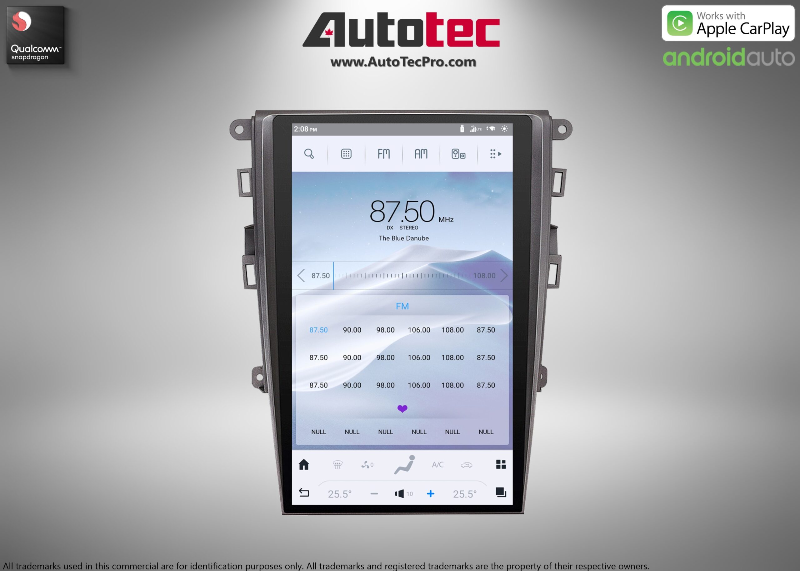 Ford Fusion (2013 – 2020) 13.6″ IPS HD Touch-Screen Android Navigation System | Android 13 | GPS | BT | Wifi | CarPlay | SYNC | 4G LTE