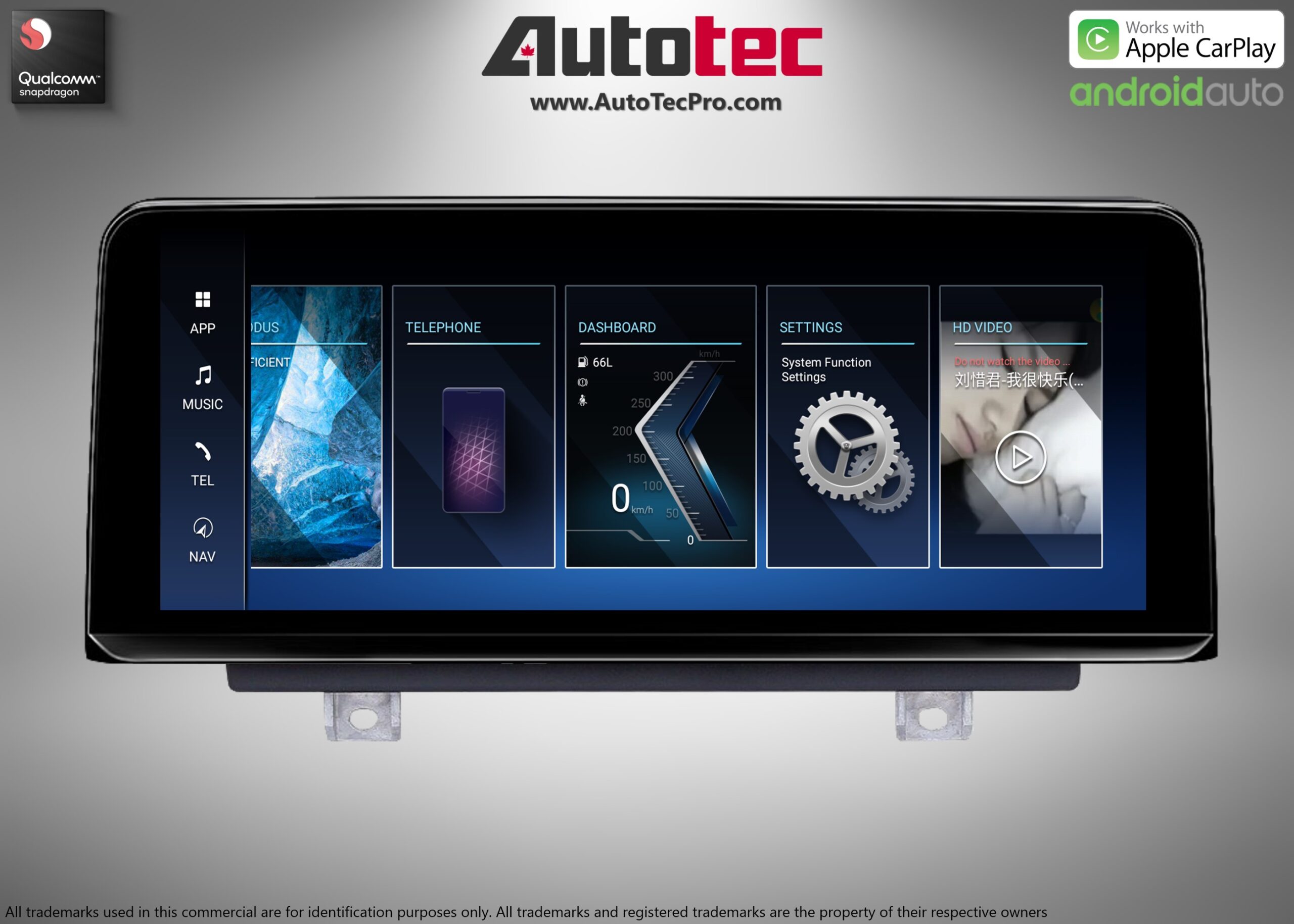 BMW X1 (2009 – 2015) E84 OEM FIT 10.25″ HD Touch-Screen Android Navigation System | Android 14 | GPS | BT | Wifi | Camera | CarPlay