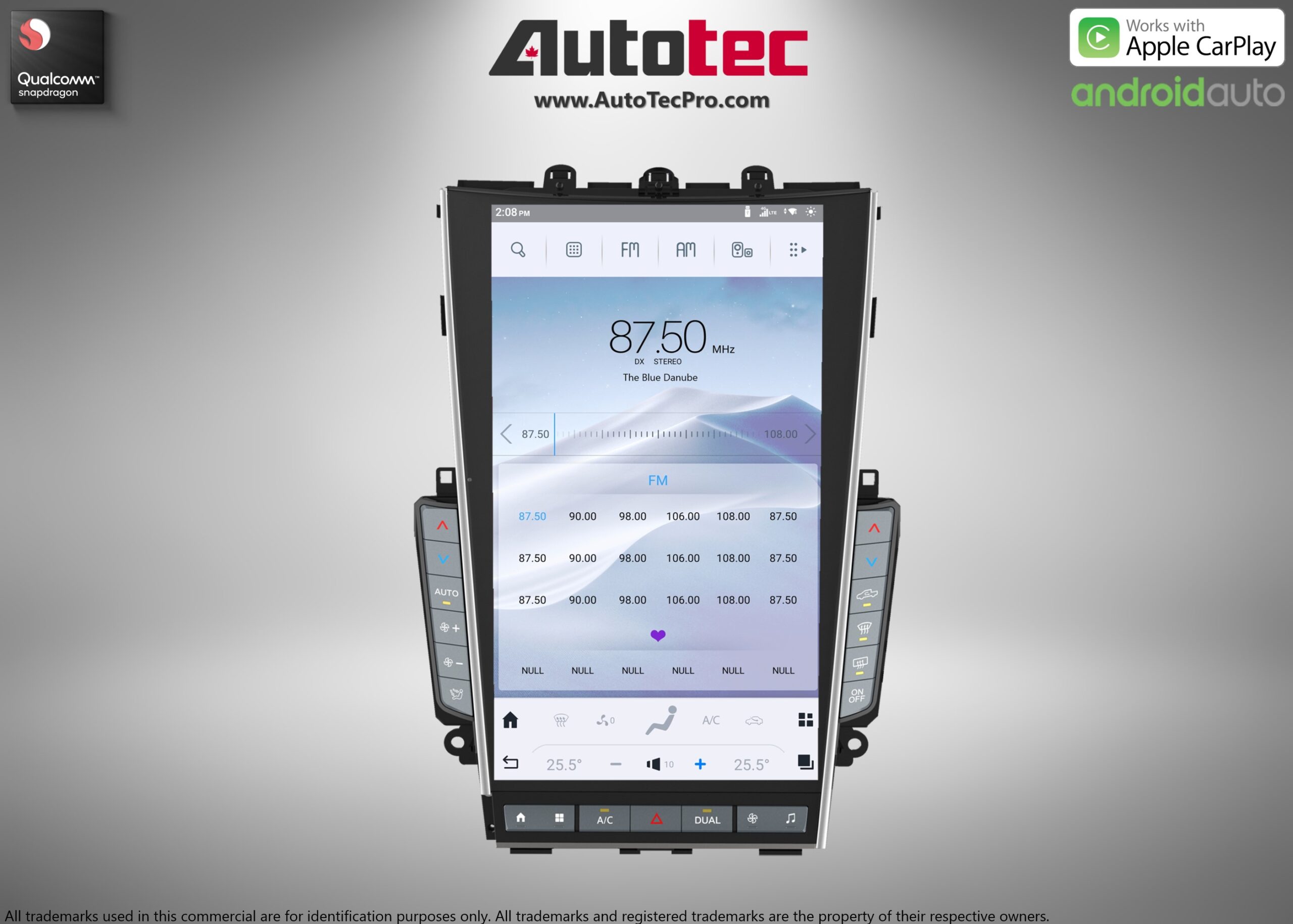 Infiniti Q50 / Q60 (2020 – 2023) 13.6″ (Mark 7) IPS HD 1080P Touch-Screen Navigation & Infotainment System | Android 13 | GPS | BT | Wifi | 4G LTE | CarPlay