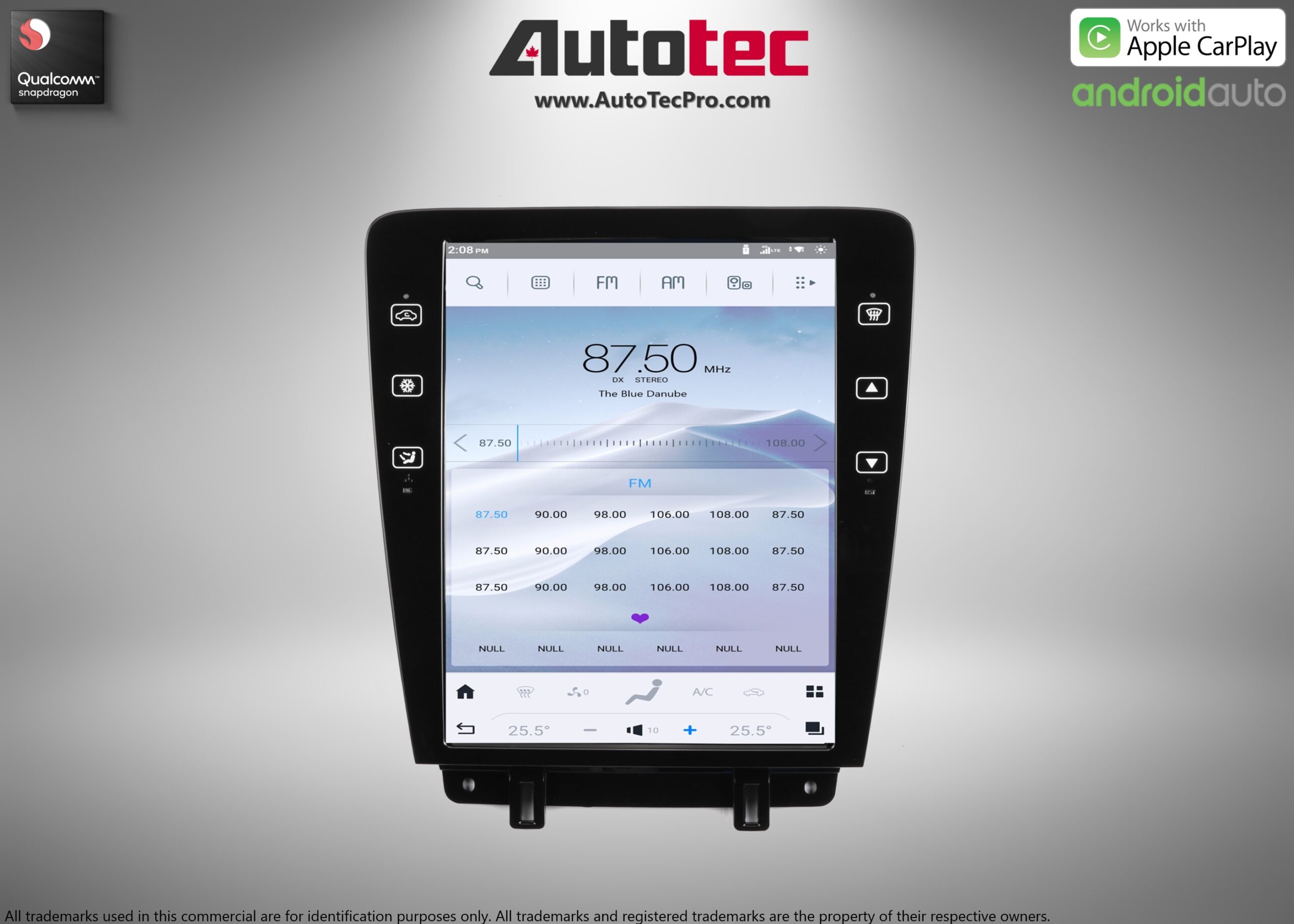 Ford Mustang (2010 – 2014)  12.1″ HD Touch-Screen Navigation & Infotainment System | Android 13 | GPS | BT | WiFi | Camera | CarPlay