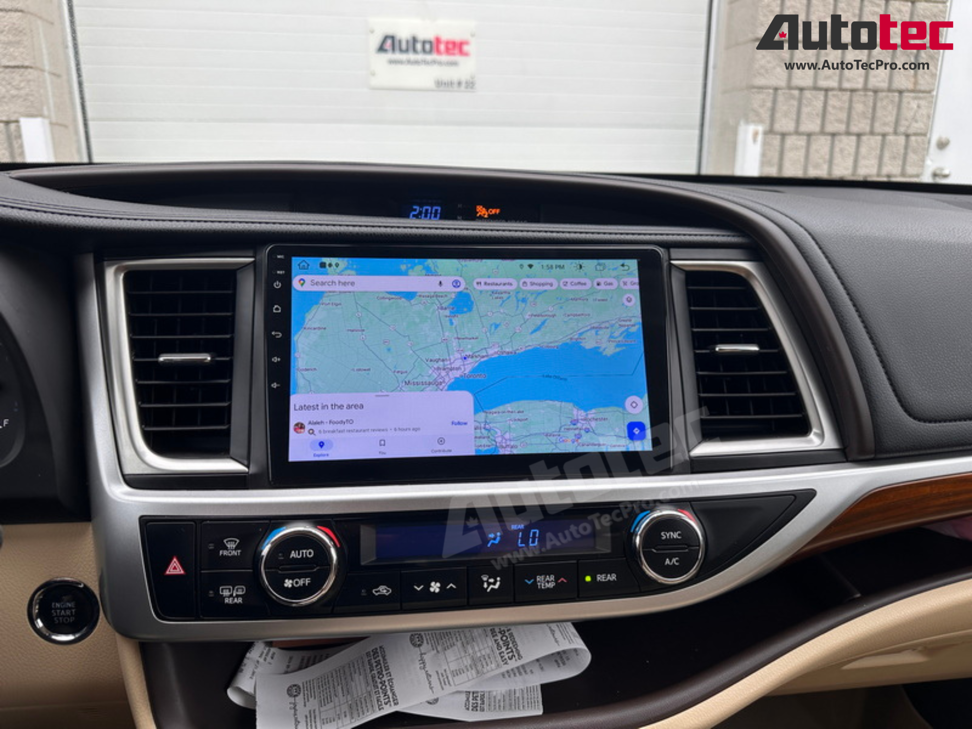 Toyota Highlander (2014 – 2019) 10.2″ HD Touch-Screen Android Navigation System | Android 13 | GPS | BT | WiFi | Camera | CarPlay