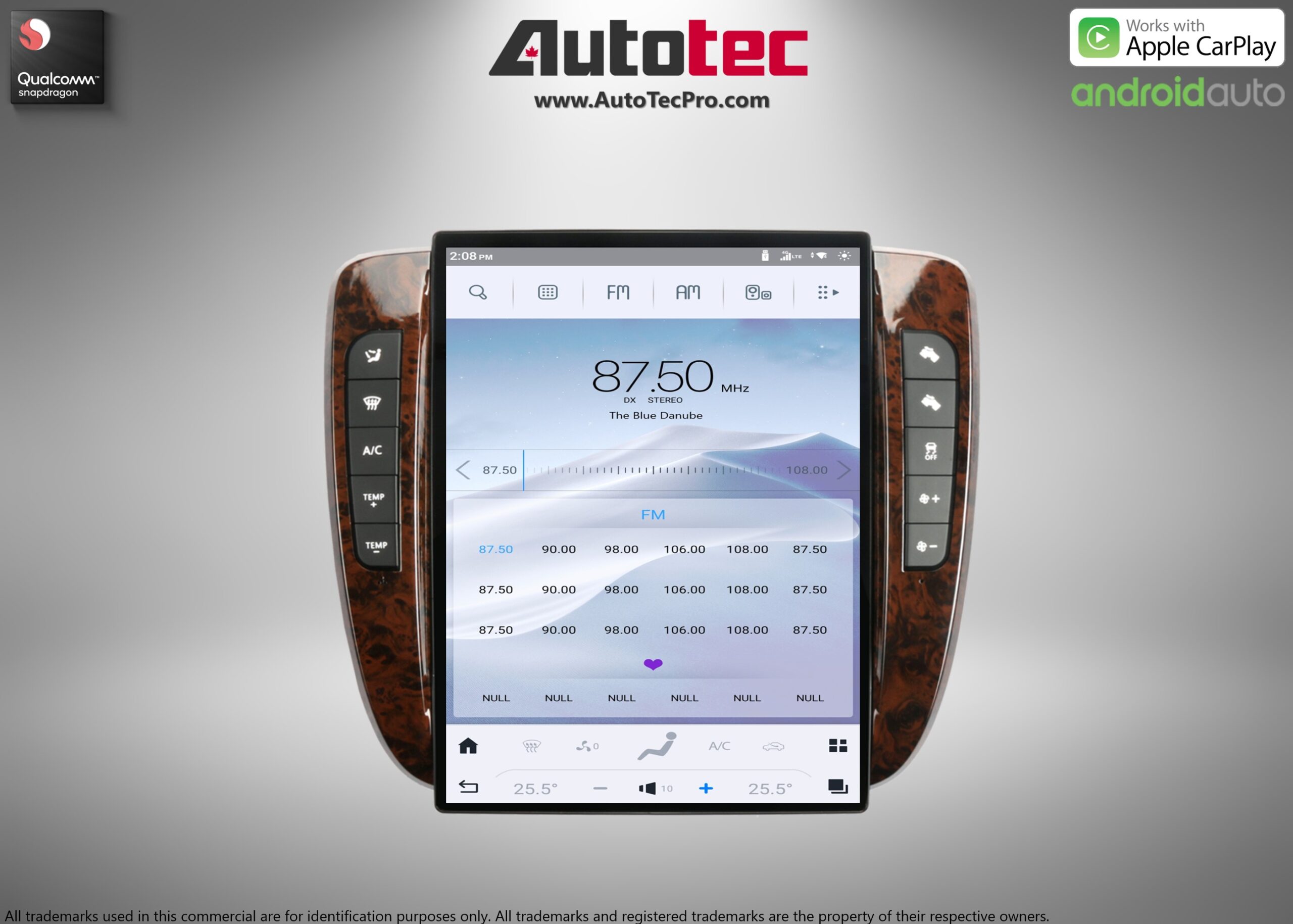 Chevrolet Tahoe / Suburban / Silverado / Avalanche / GMC Yukon / Sierra (2007 – 2014) 13.8″ IPS HD Touch-Screen Navigation & Infotainment System | Android 13 | GPS | BT | Wifi | CarPlay | Android Auto | 4G LTE