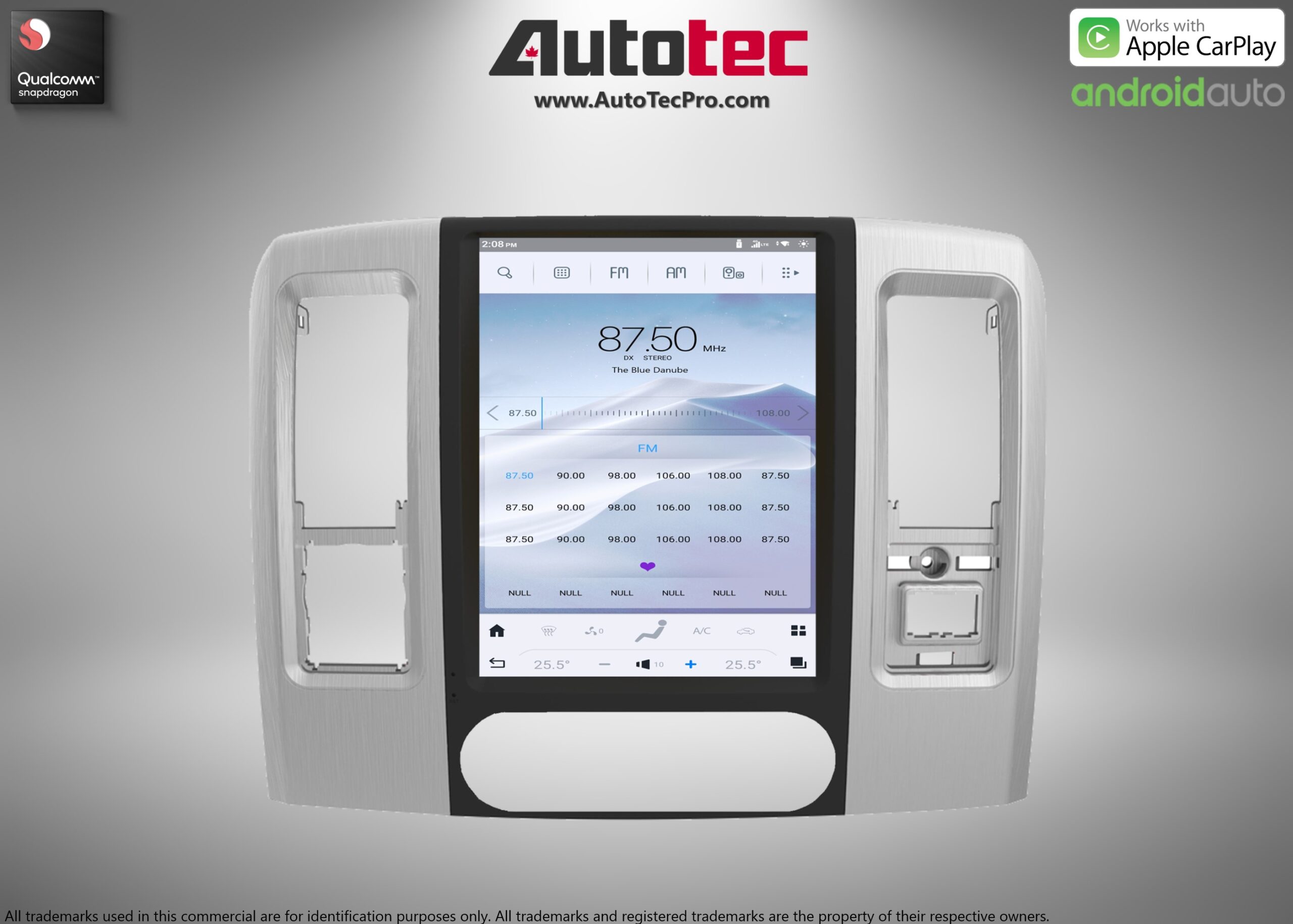 Dodge RAM (2009 – 2012) IPS HD Tesla-Style Navigation & Infotainment System | Android 13 | GPS | BT | Wifi | CarPlay | Android Auto | 4G LTE