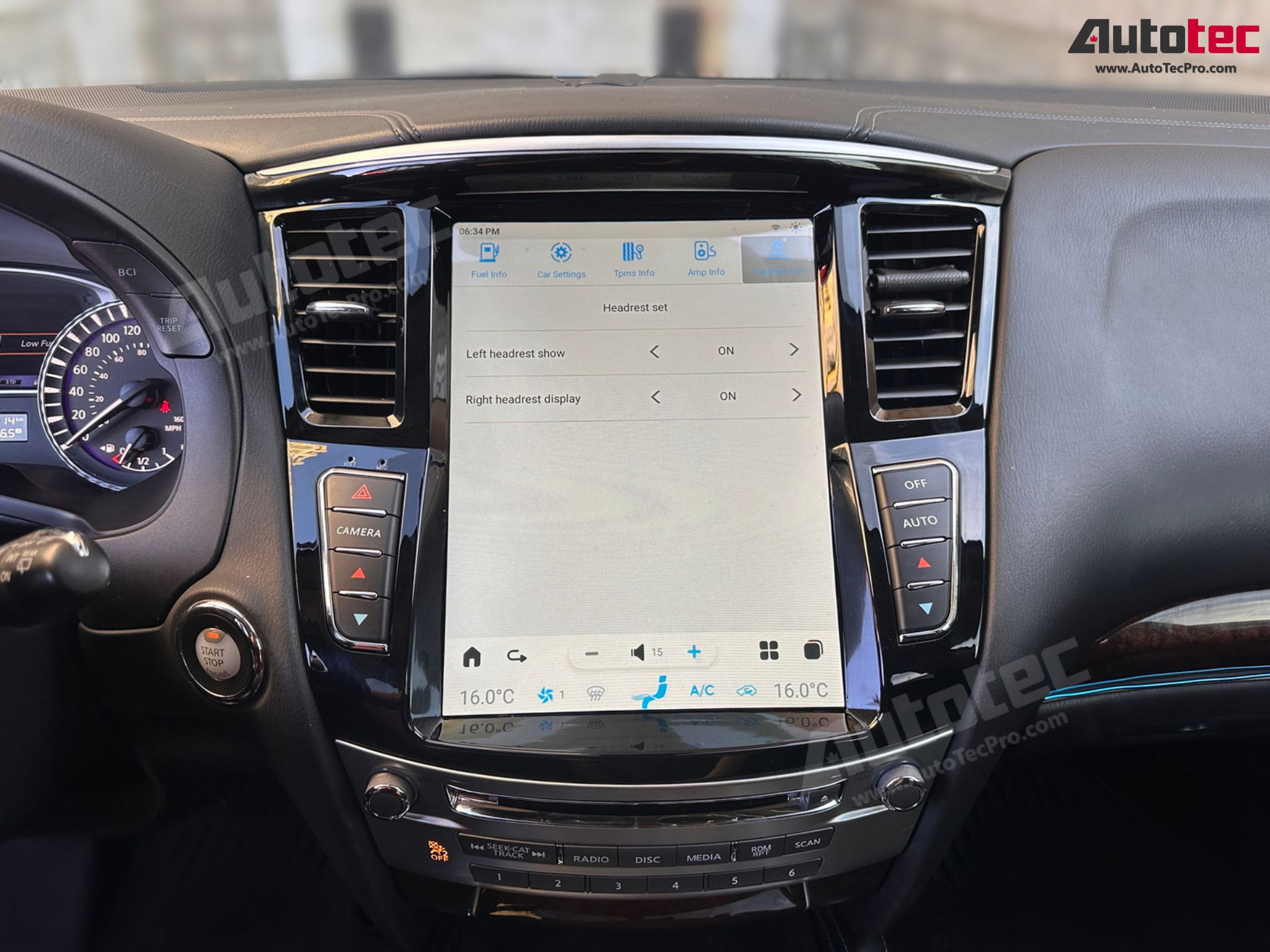 Infiniti QX60 / JX35 (2013 – 2020) 12.1” HD IPS Touch-Screen Navigation & Infotainment System | Android 13 | GPS | BT | Wifi | CarPlay | Android Auto | 4G LTE
