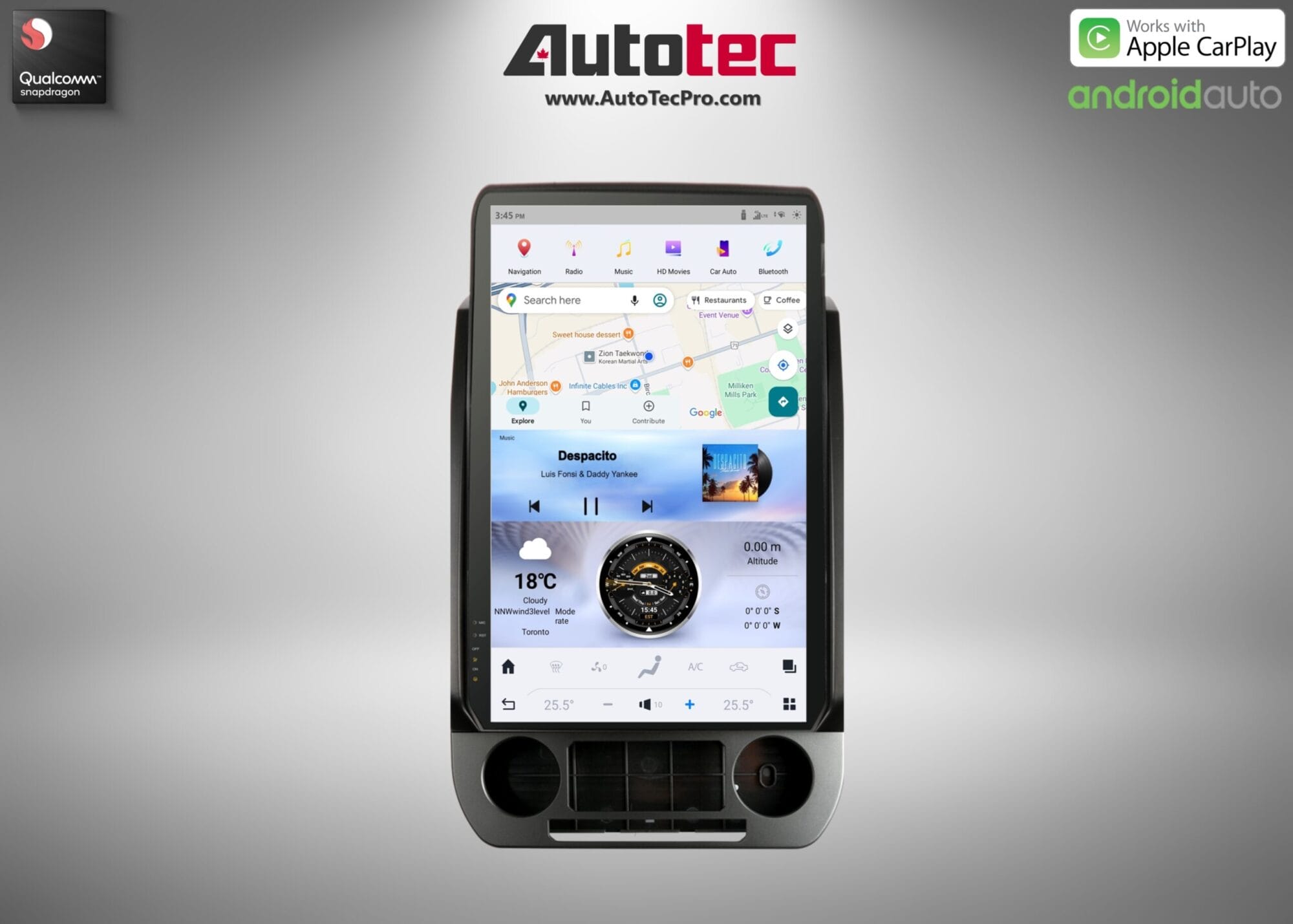 Ford F150 F250 F350 F450 (2015 – 2021) 17″ IPS HD Touch-Screen Navigation & Infotainment System | Android 13 | GPS | BT | Wifi | CarPlay | SYNC | 4G LTE