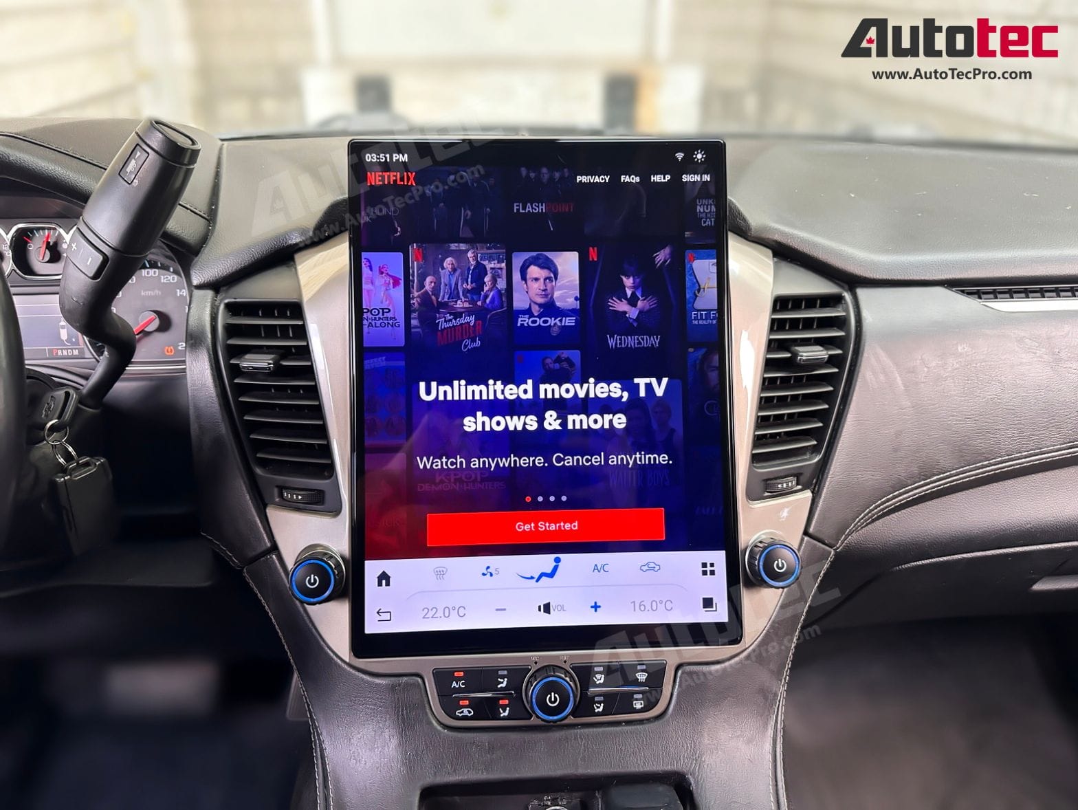 Chevrolet Tahoe / Suburban / GMC Yukon (2015 – 2020) 15.6″ IPS QHD 2K Touch-Screen Navigation & Infotainment System | Android 13 | GPS | BT | Wifi | CarPlay | Onstar | 4G LTE