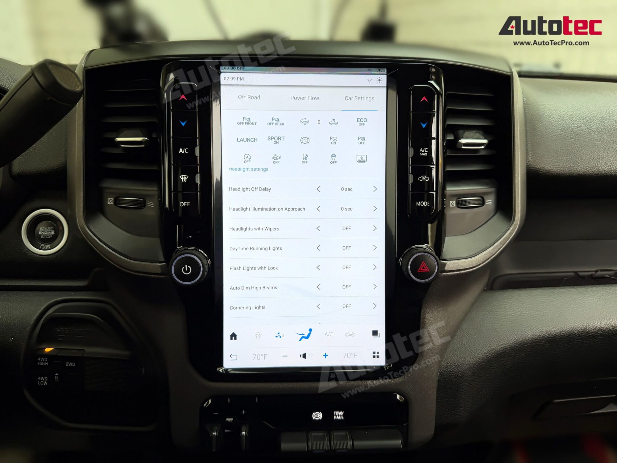 Dodge RAM (2019 – 2023) 12″ HD Tesla-Style Navigation & Infotainment System | Android 13 | GPS | BT | Wifi | CarPlay | 4G LTE
