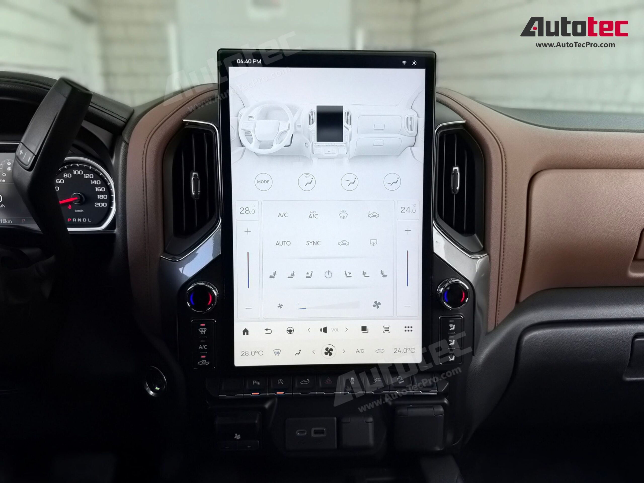 Chevrolet Silverado / GMC Sierra (2019 – 2026) 17.2″ IPS HD Touch-Screen Navigation & Infotainment System | Android 14 | GPS | BT | Wifi | CarPlay | Onstar | 4G LTE