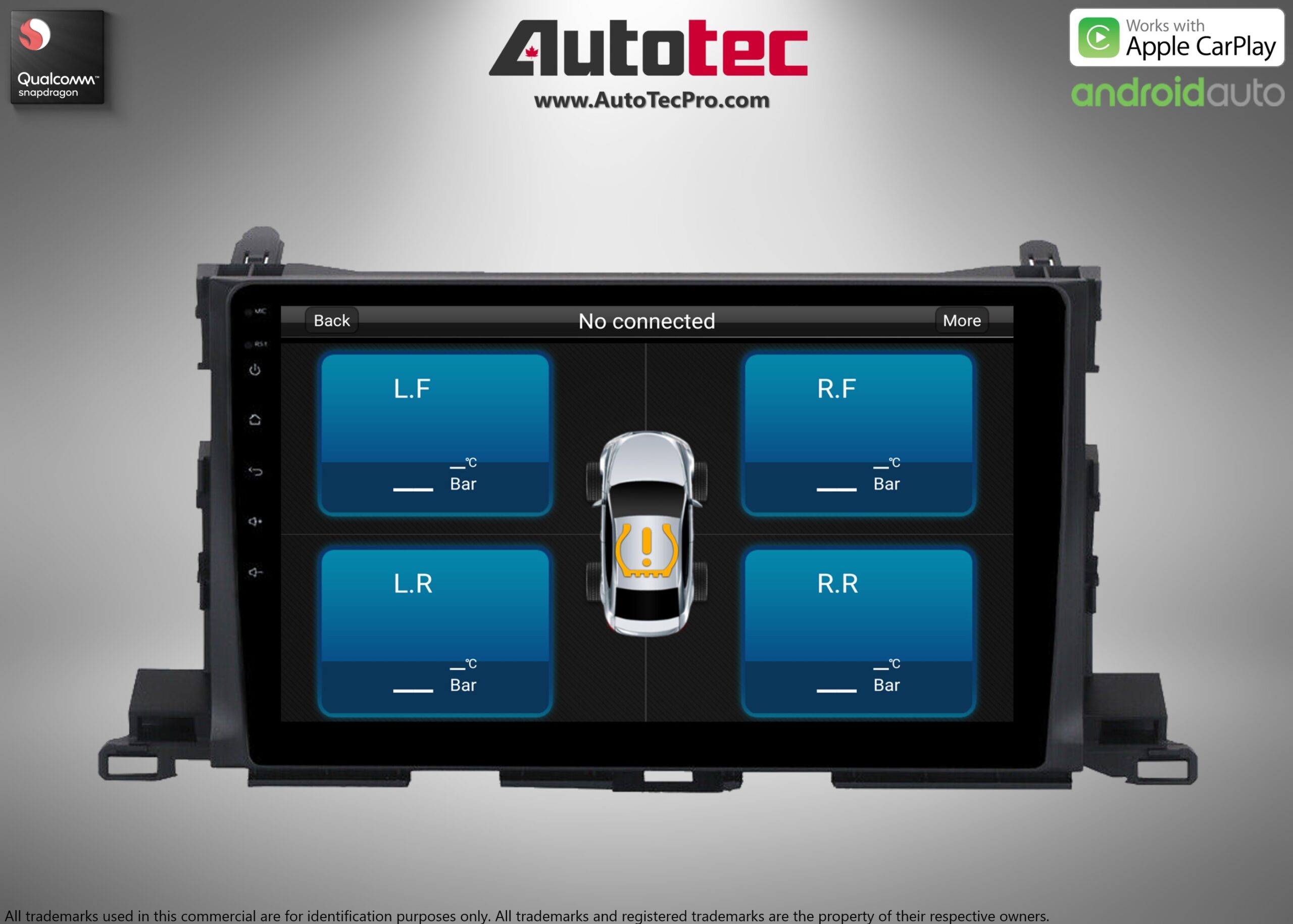 Toyota Highlander (2014 – 2019) 10.2″ HD Touch-Screen Android Navigation System | Android 13 | GPS | BT | WiFi | Camera | CarPlay