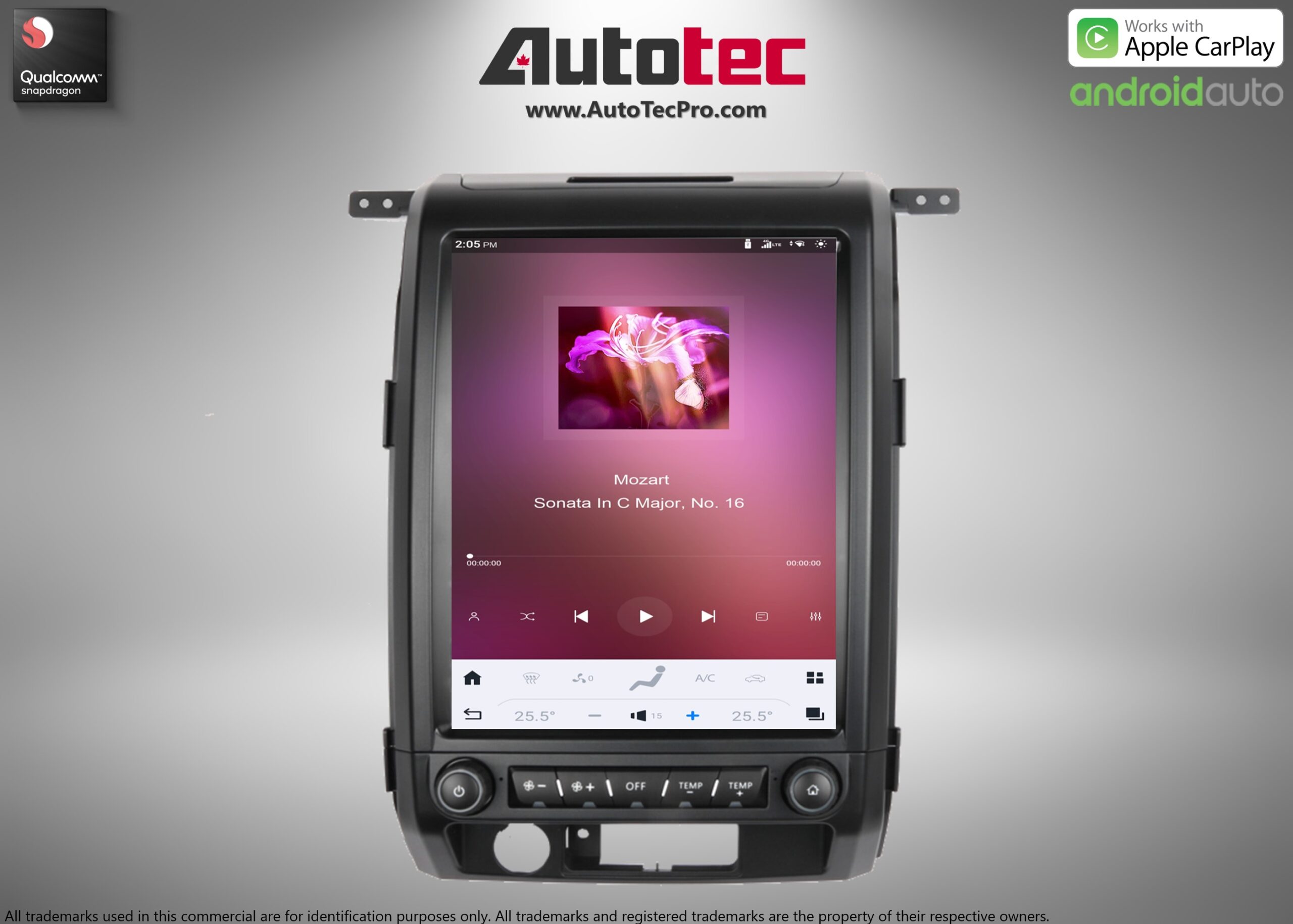 Ford F150 (2009 – 2014)  12.1″ IPS HD Touch-Screen Android Navigation System | Android 13 | GPS | BT | Wifi | CarPlay | Android Auto | 4G LTE