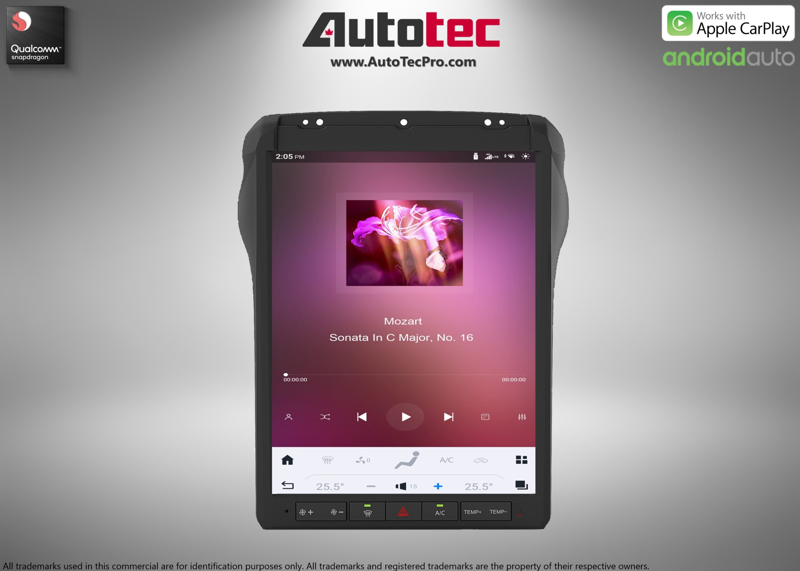 Ford F250 F350 F450 (2013 – 2016) 12.1″ IPS HD Touch-Screen Navigation & Infotainment System | Android 13 | GPS | BT | Wifi | 4G LTE | CarPlay | SYNC 2