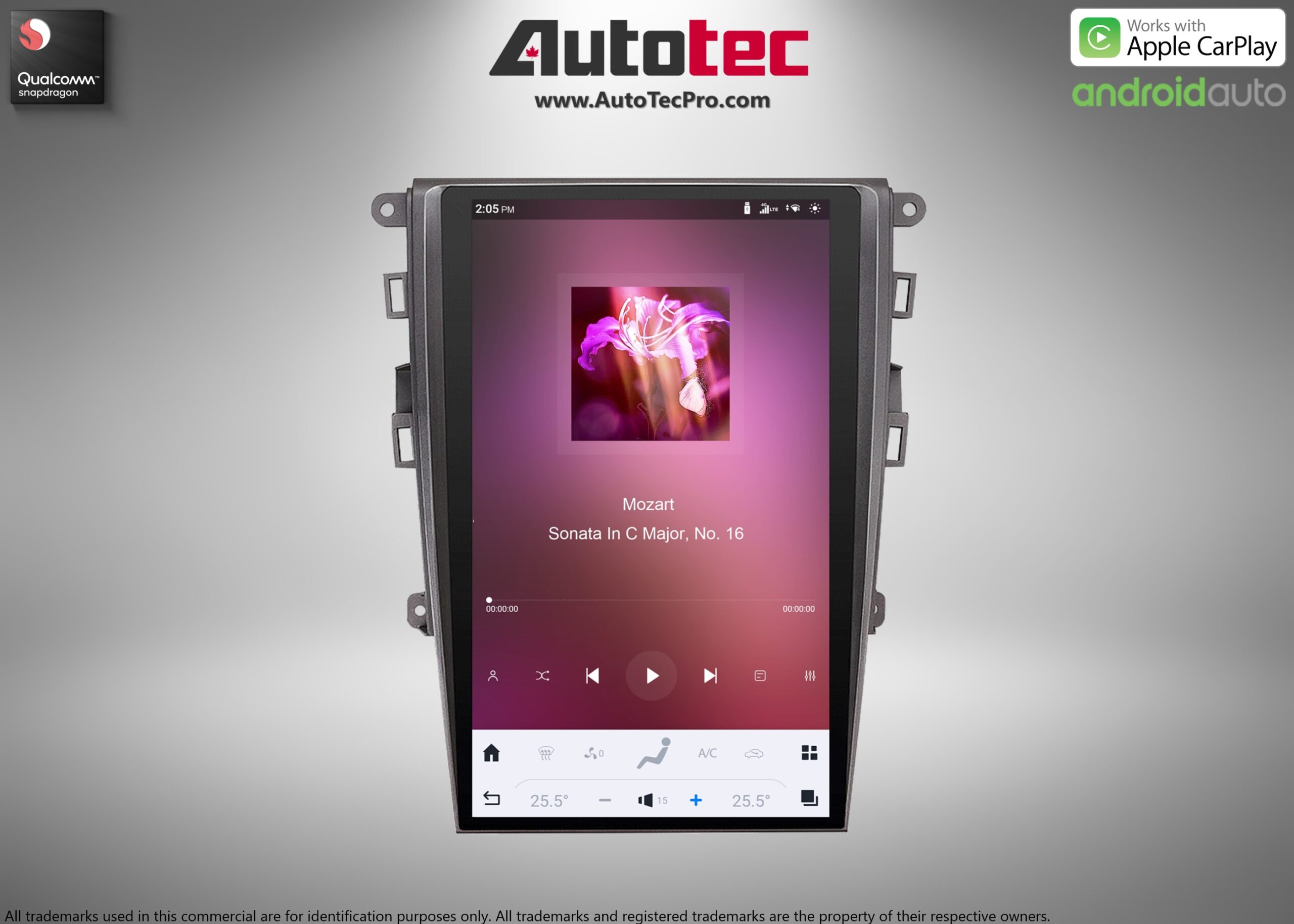 Ford Fusion (2013 – 2020) 13.6″ IPS HD Touch-Screen Android Navigation System | Android 13 | GPS | BT | Wifi | CarPlay | SYNC | 4G LTE