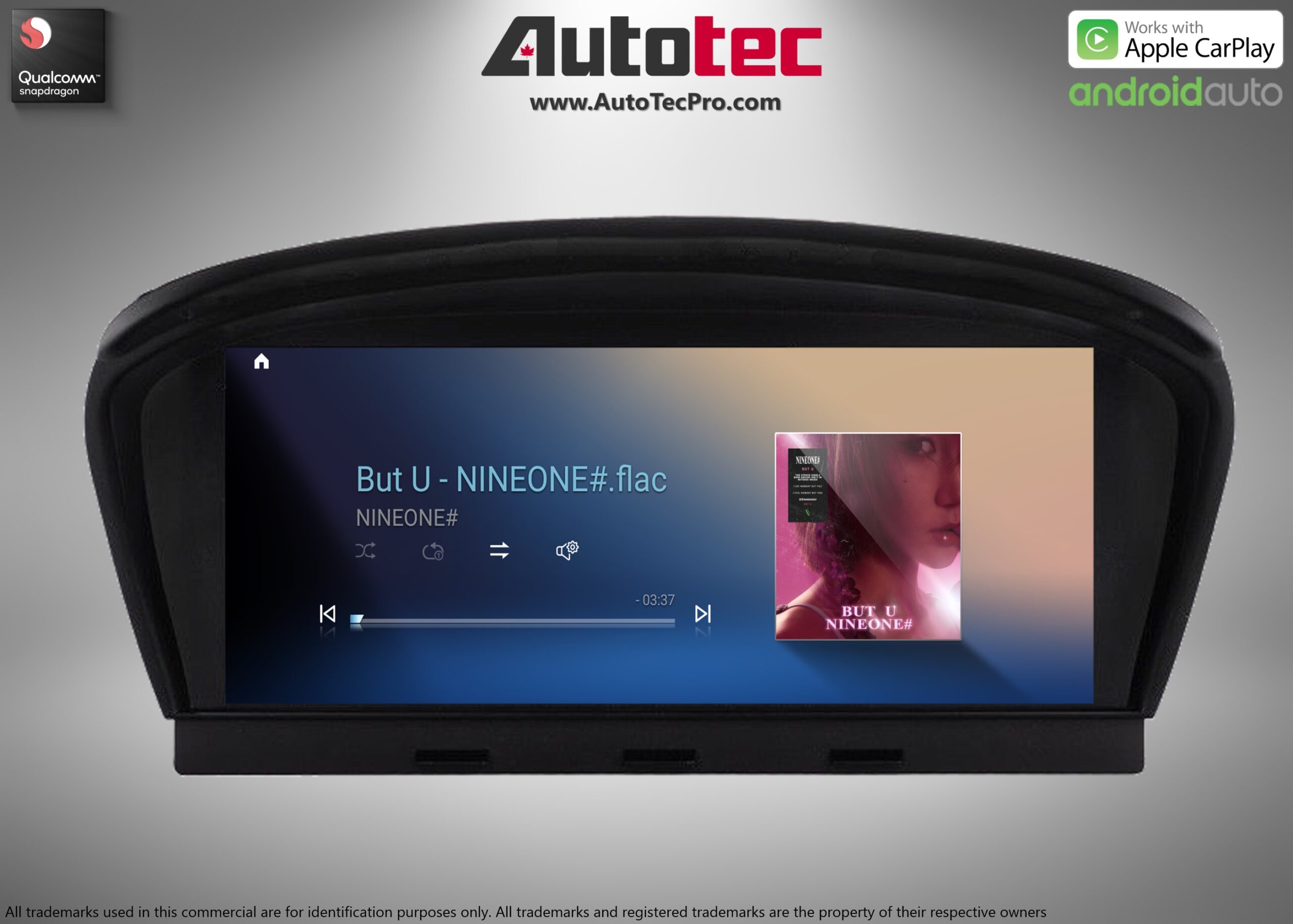 BMW 5 Series (2003 – 2010) E60 OEM FIT 8.8″ HD Touch-Screen Android Navigation System | Android 14 | GPS | BT | Wifi | Camera | CarPlay