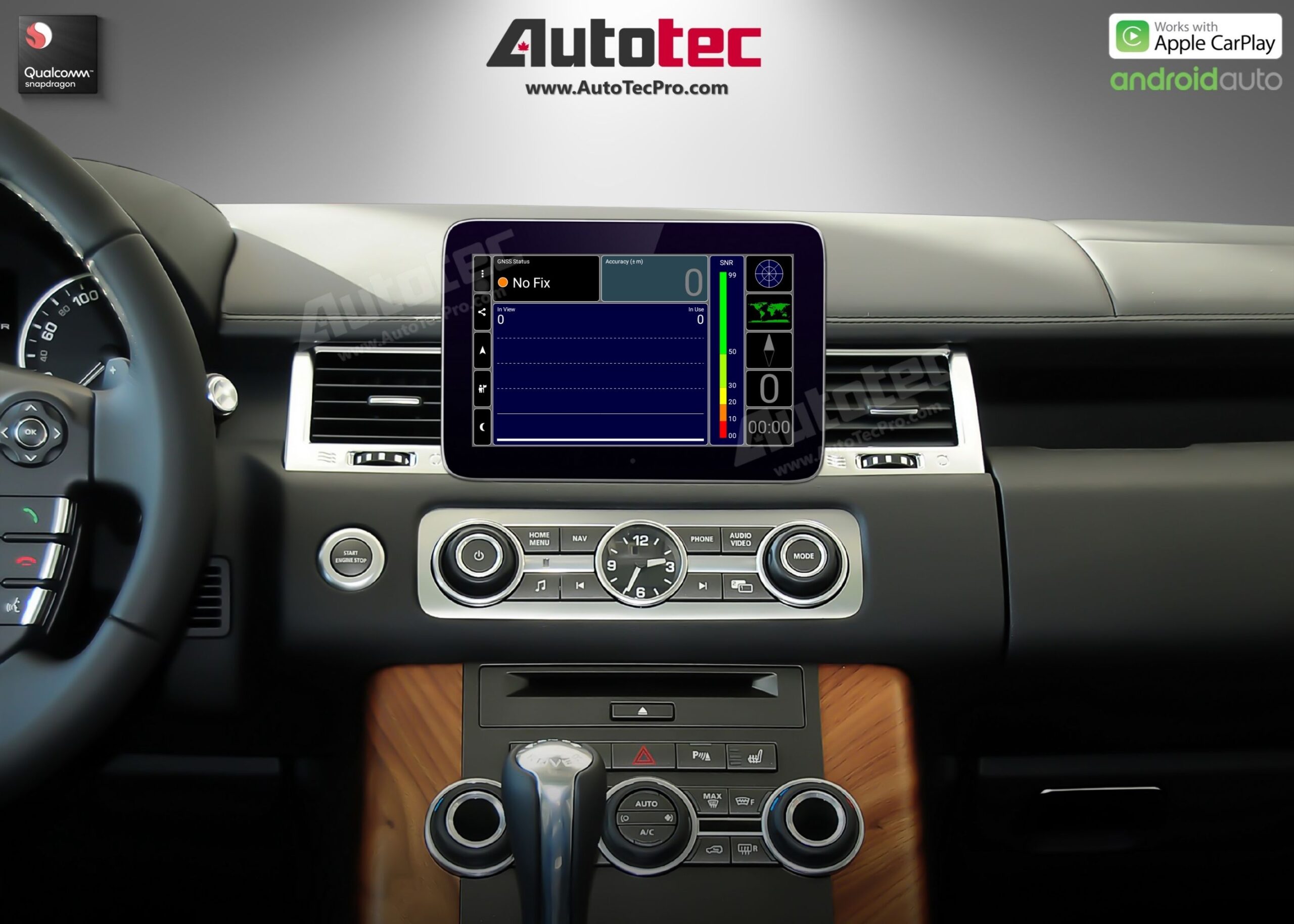 Land Rover Range Rover Sport (2010-2013) 8.4″ HD IPS Touch-Screen Navigation & Infotainment System | Android 13 | GPS | BT | Wifi | CarPlay | Denso | 4G LTE
