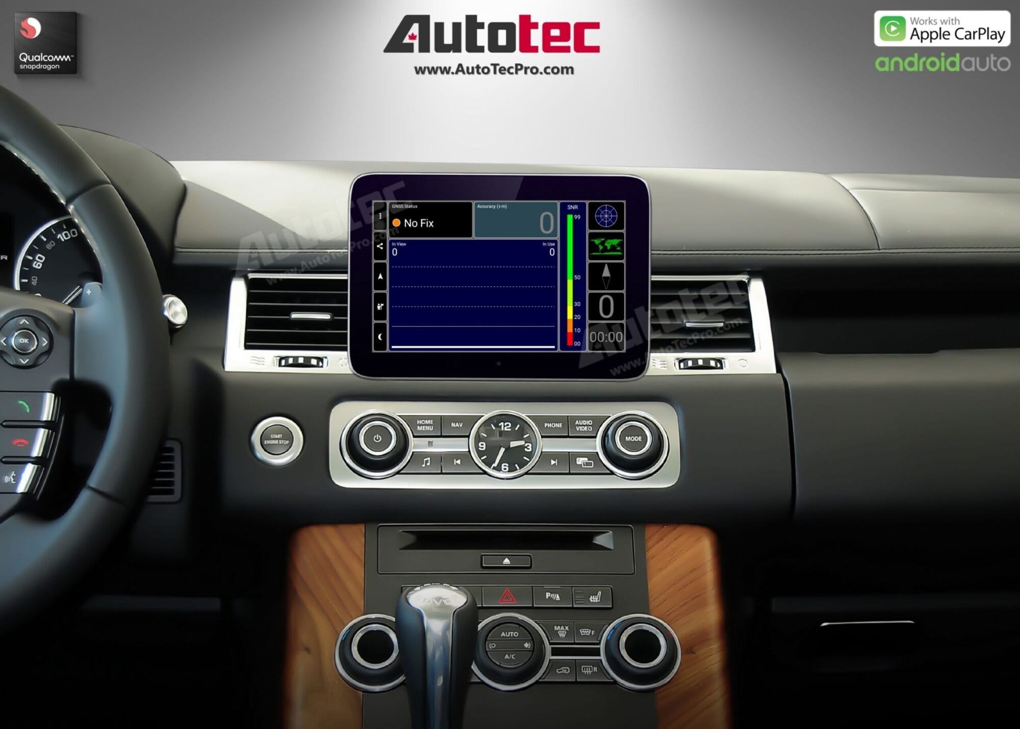 Land Rover Range Rover Sport (2010-2013) 8.4″ HD IPS Touch-Screen Navigation & Infotainment System | Android 14 | GPS | BT | Wifi | CarPlay | Denso | 4G LTE