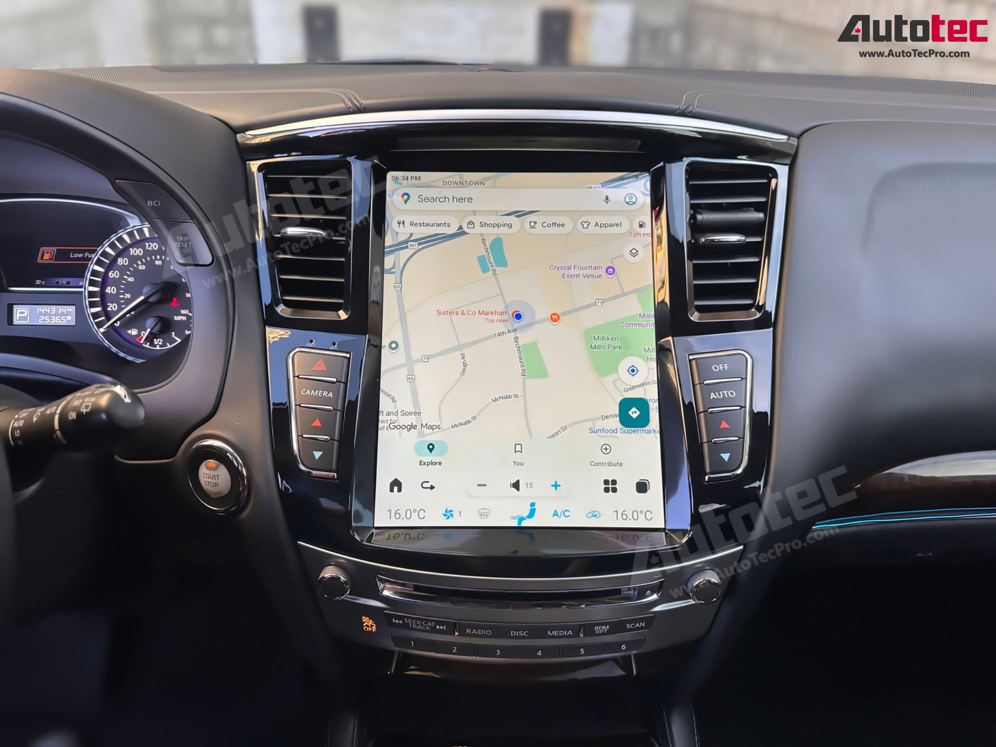 Infiniti QX60 / JX35 (2013 – 2020) 12.1” HD IPS Touch-Screen Navigation & Infotainment System | Android 13 | GPS | BT | Wifi | CarPlay | Android Auto | 4G LTE