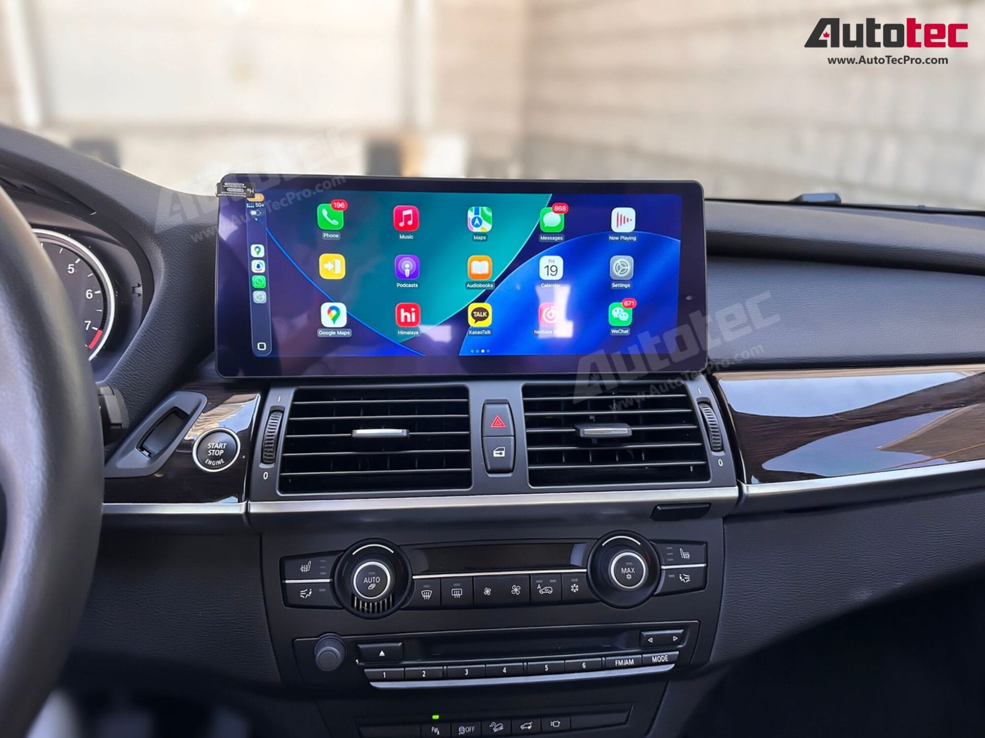 BMW X5/X6 (2007 – 2014) E70 E71 OEM FIT 10.25″ / 12.3″ HD Touch-Screen Android Navigation System | Android 14 | GPS | BT | Wifi | Camera | CarPlay