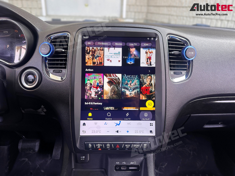 Dodge Durango (2014 – 2020) 13.8″ IPS HD Touch-Screen Android Navigation System | Android 13 | GPS | BT | Wifi | CarPlay | Android Auto | 4G LTE
