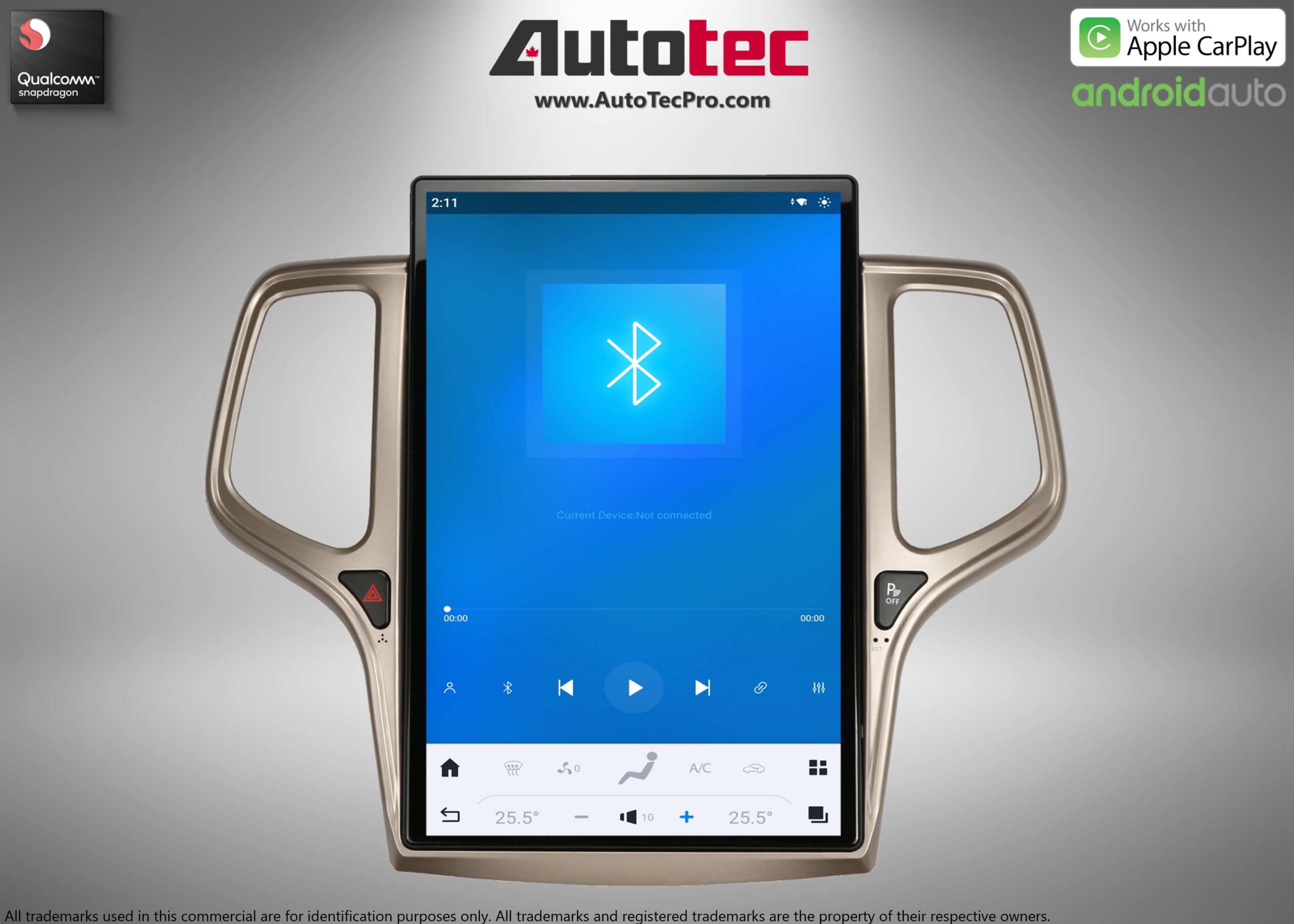 Jeep Grand Cherokee (2014 – 2021) 14.4″ IPS QHD 2K Touch-Screen Android Navigation System | Android 13 | GPS | BT | Wifi | CarPlay | Android Auto | 4G LTE