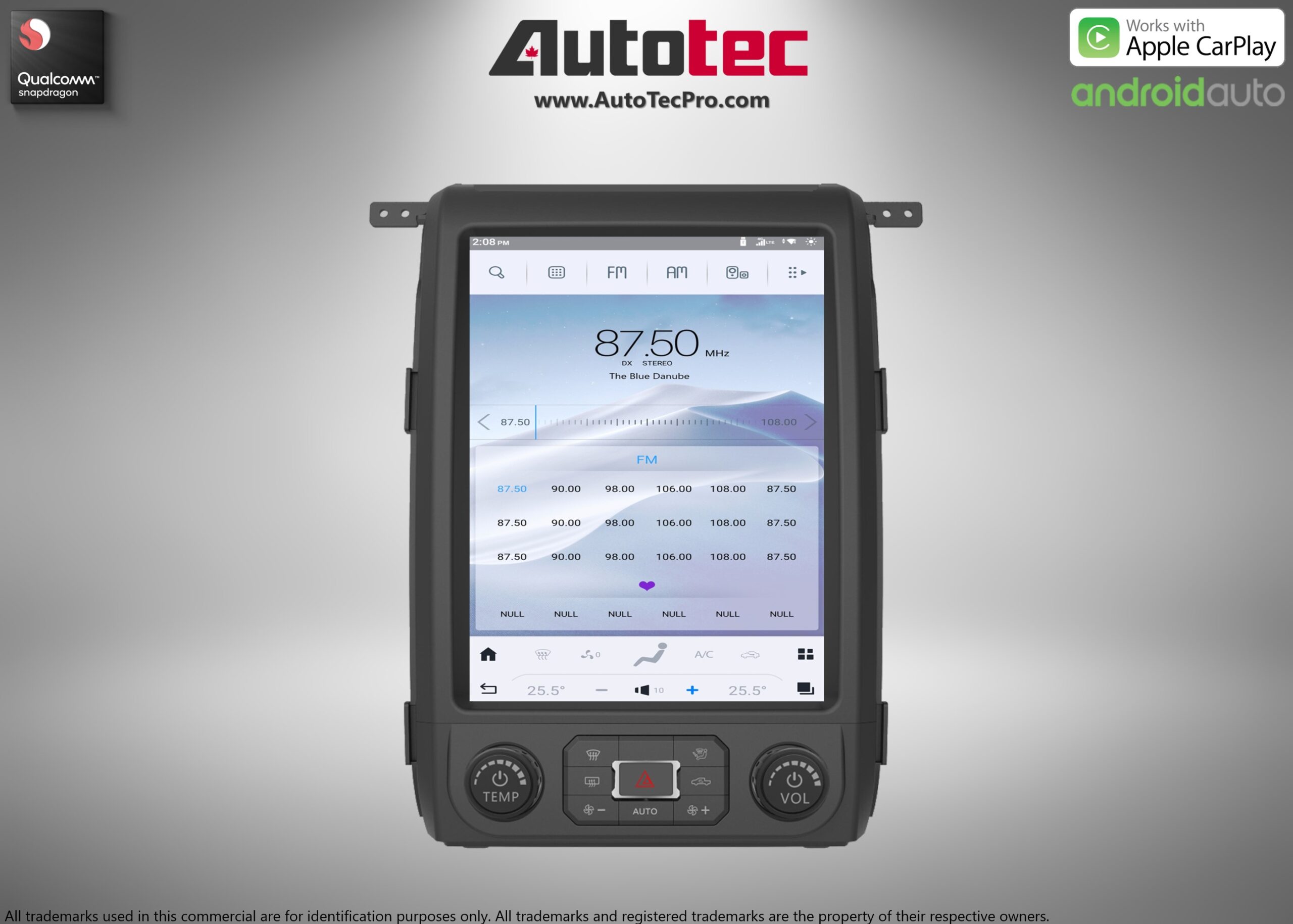 Ford F150 (2013 – 2014) 12.1″ IPS Touch-Screen Android Navigation System | Android 13 | GPS | BT | Wifi | CarPlay | SYNC | 4G LTE