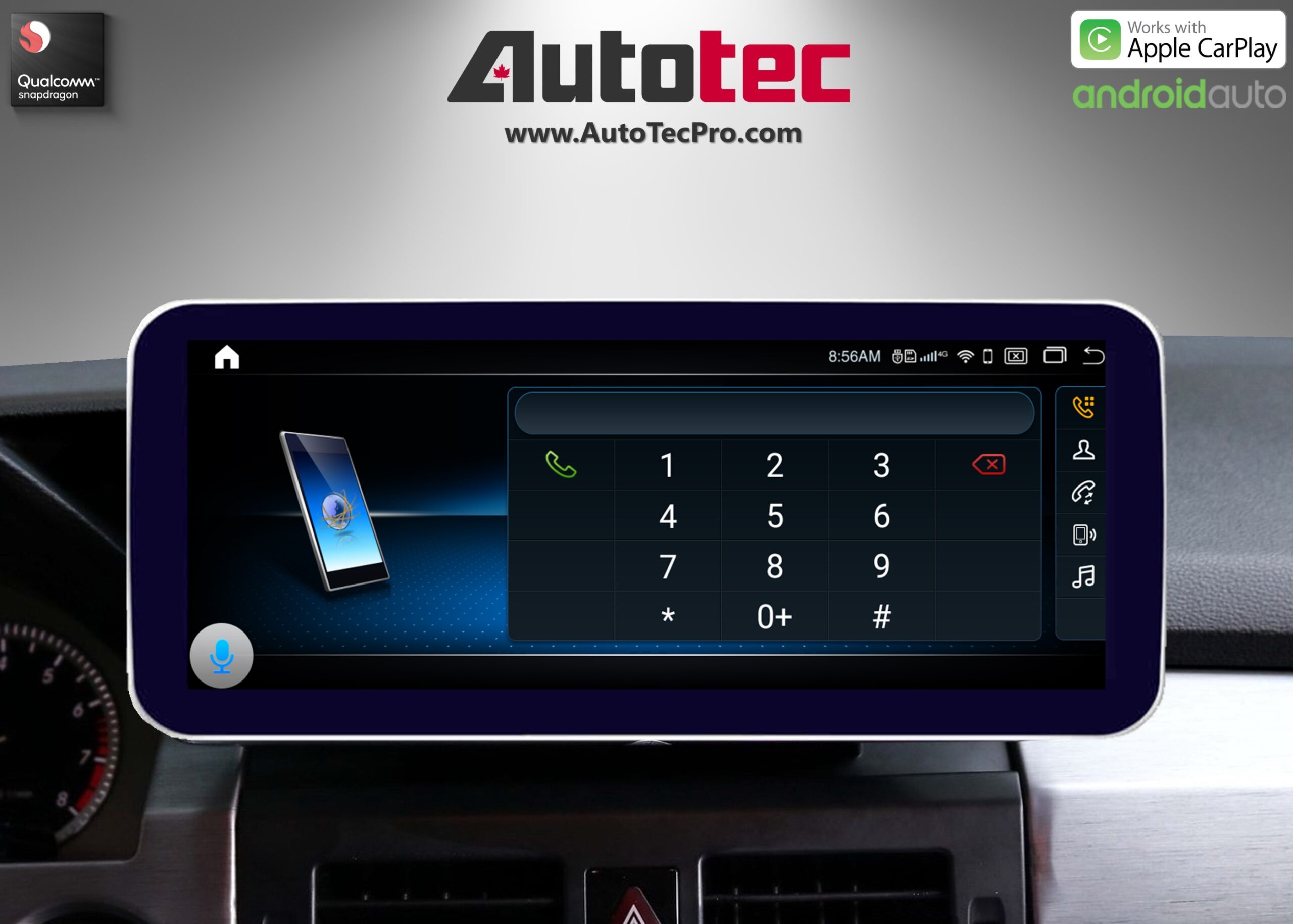 Mercedes-Benz GLK (2008-2012 | X204) Direct-Fit 10.25″ / 12.3″ HD IPS Touch-Screen Android Navigation | Android 14 | BT | CarPlay | Camera
