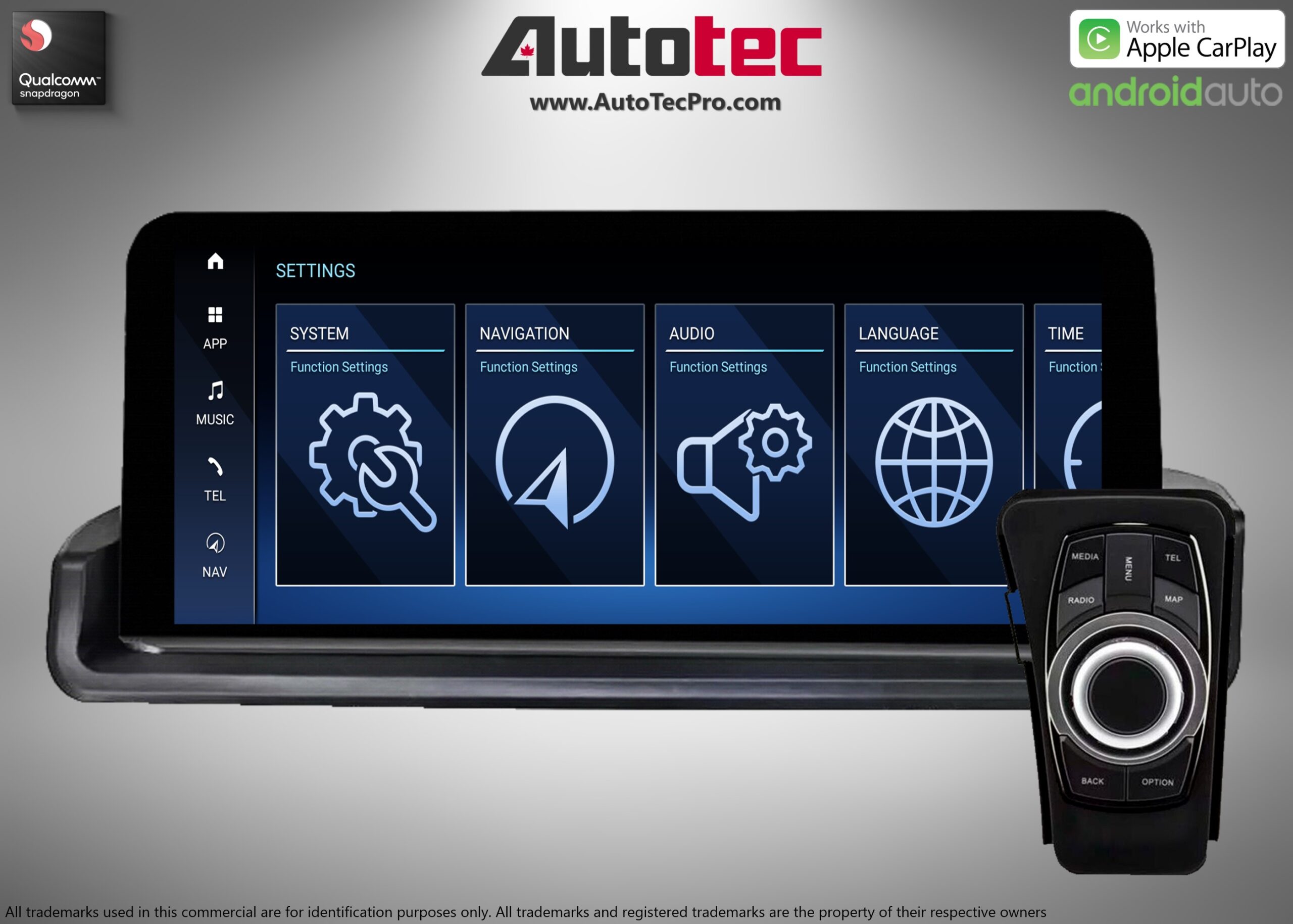 BMW 3 Series (2006 – 2012)  E90 / E91 / E92 OEM FIT 10.25″ /12.5″ HD Touch-Screen Android Navigation System | Android 14 | GPS | BT | Wifi | Camera | CarPlay