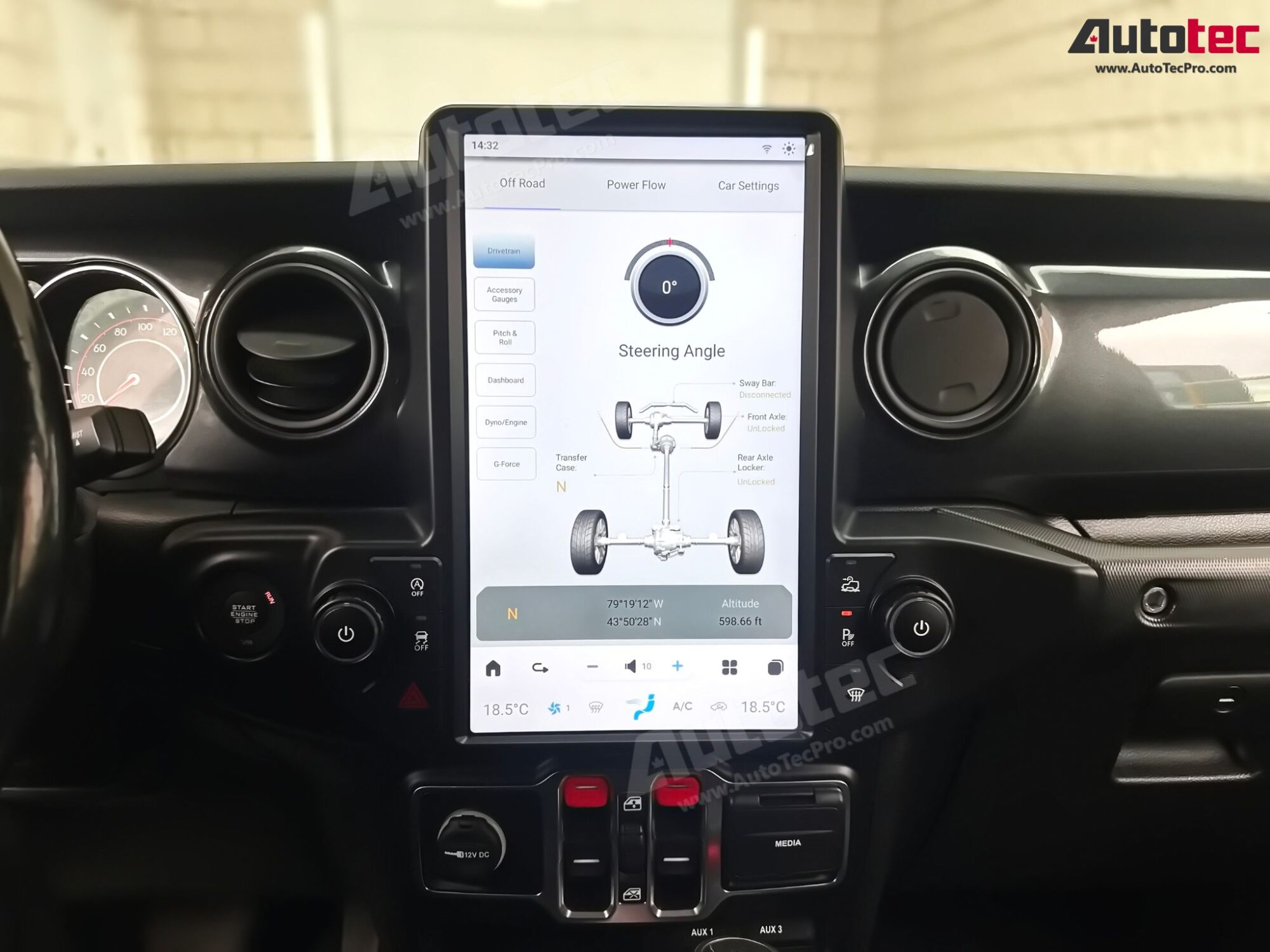 Jeep Wrangler (2018 – 2023) 13.6″ IPS HD Touch-Screen Navigation & Infotainment System | Android 13 | GPS | BT | Wifi | CarPlay