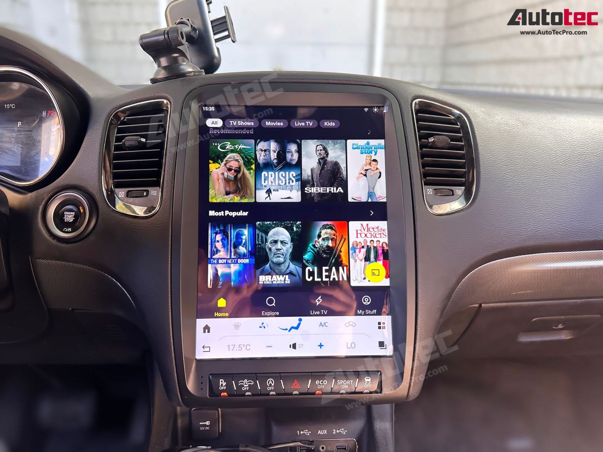 Dodge Durango (2011 – 2013) 13.8″ IPS HD Touch-Screen Android Navigation System | Android 13 | GPS | BT | Wifi | CarPlay | Android Auto | 4G LTE