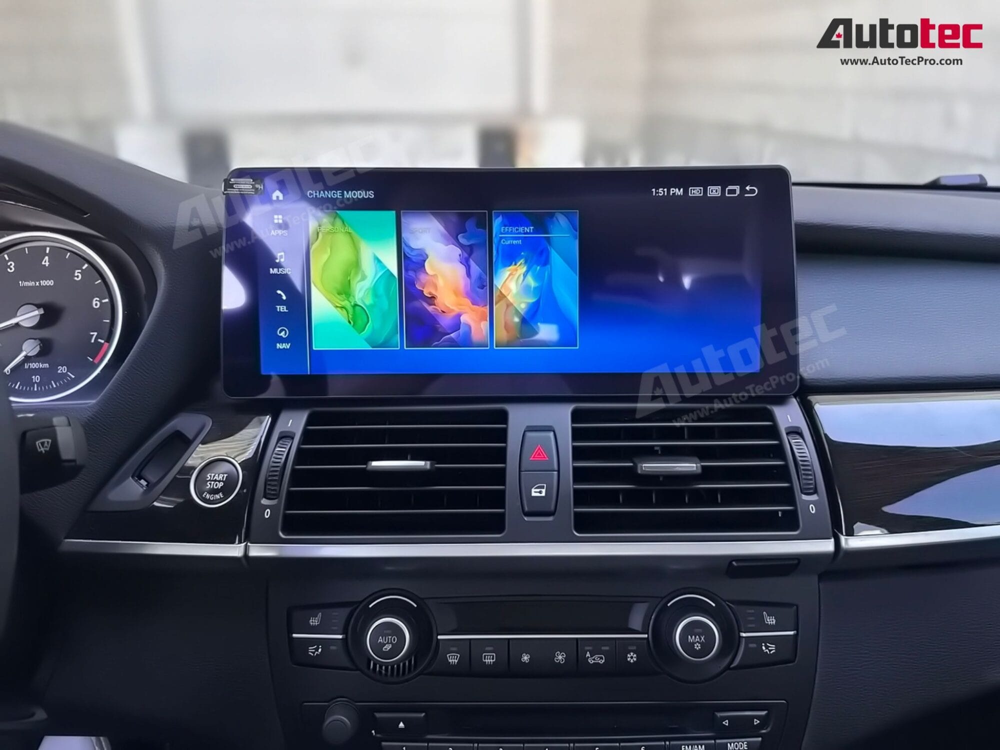 BMW X5/X6 (2007 – 2014) E70 E71 OEM FIT 10.25″ / 12.3″ HD Touch-Screen Android Navigation System | Android 14 | GPS | BT | Wifi | Camera | CarPlay