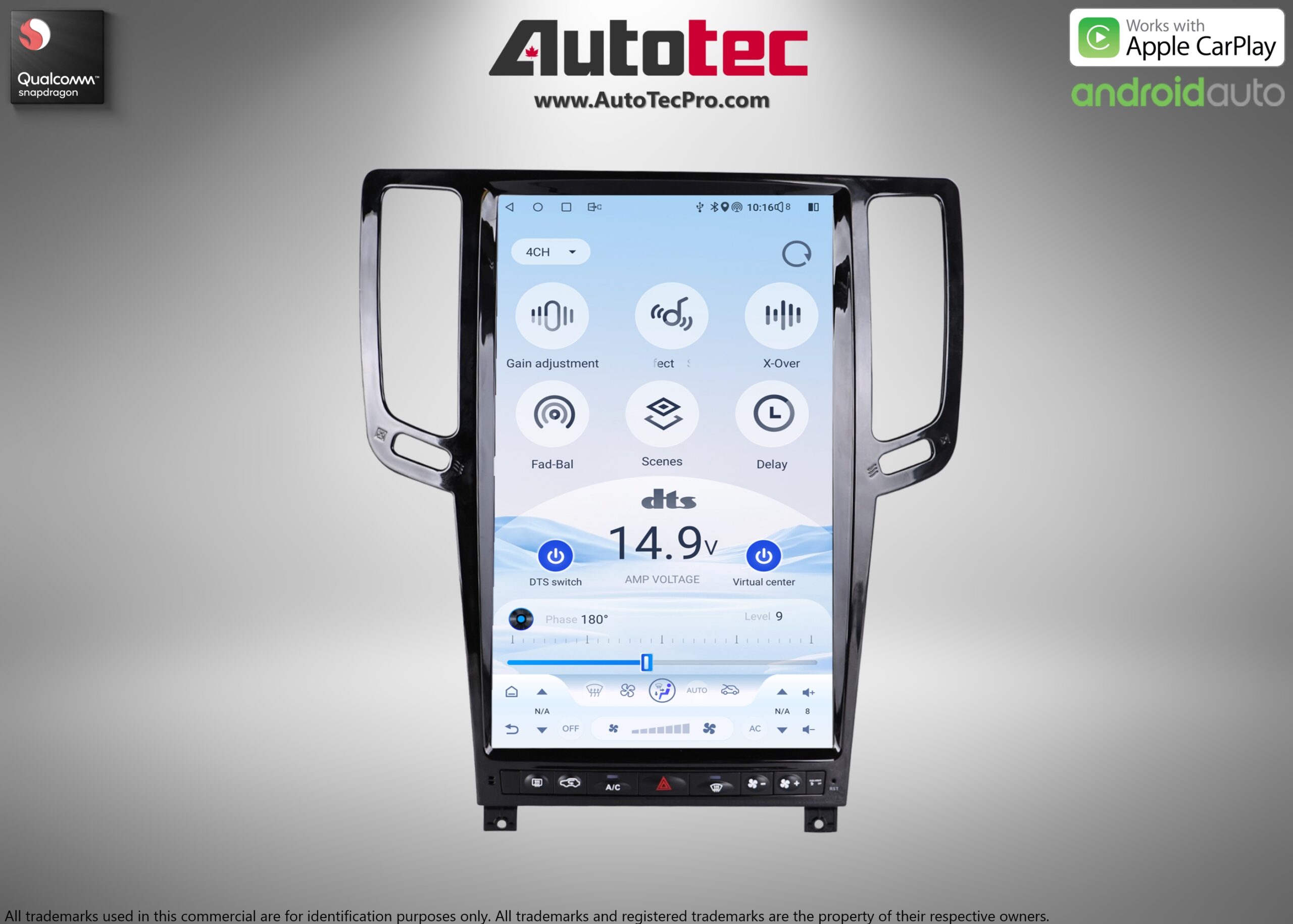 Infiniti G25/G35/G37/G37s (2007 – 2015) 14.5″ (Mark 7) 2K QHD Touch-Screen Navigation & Infotainment System | GPS | BT | Wifi | 4G LTE | CarPlay