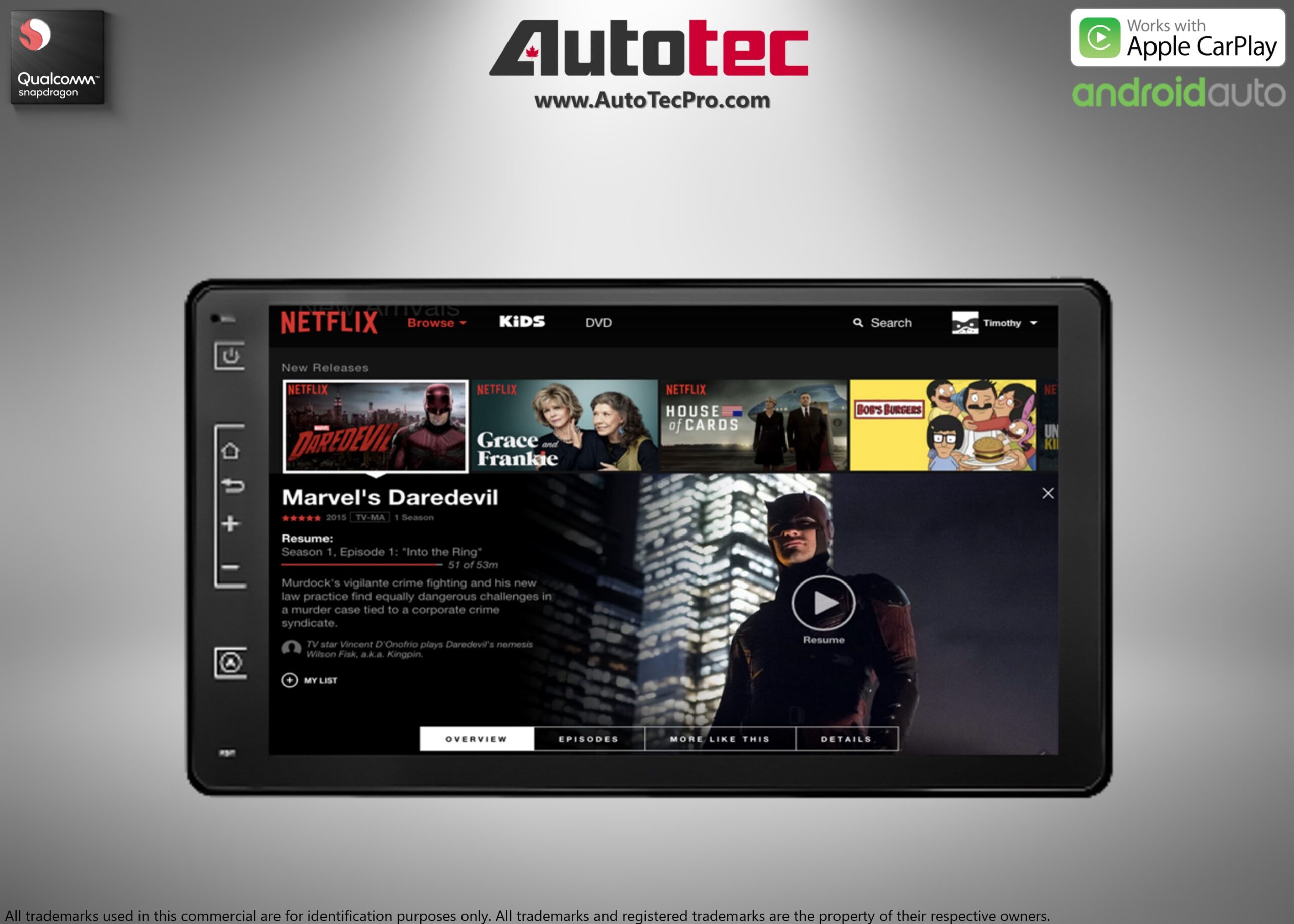 Toyota Sienna (2015 – 2020) 9″ HD Touch-Screen Android Navigation System | Android 13 | GPS | BT | WiFi | CarPlay